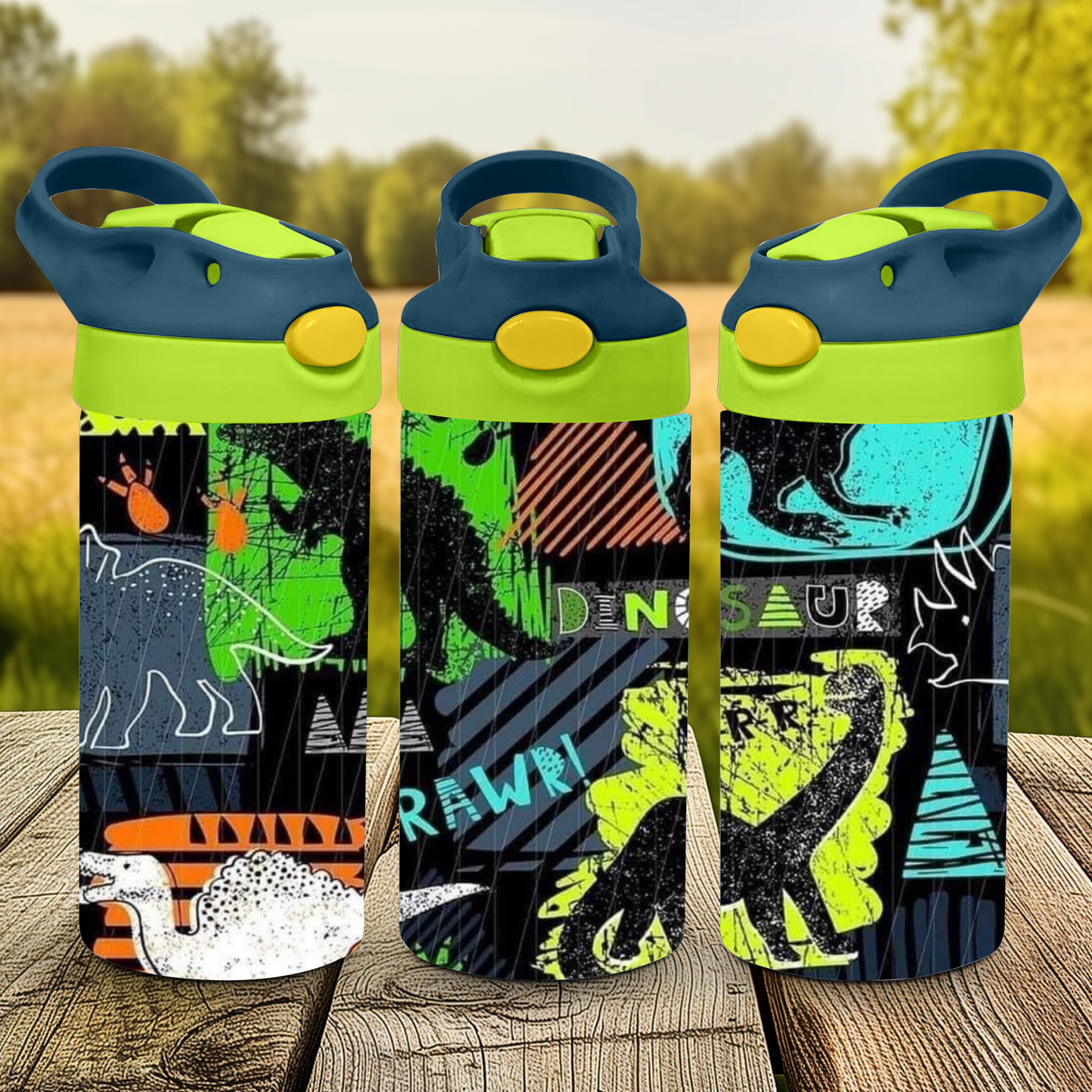 12oz Flip Top Tumbler - Dino