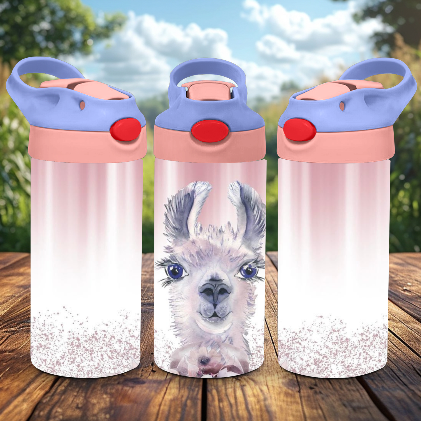 12oz Flip Top Tumbler - Llama