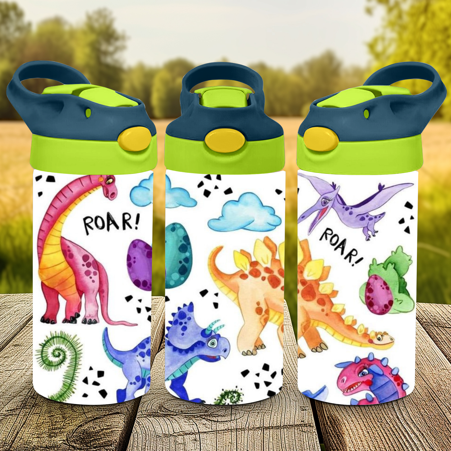 12oz Flip Top Tumbler - Dino 2