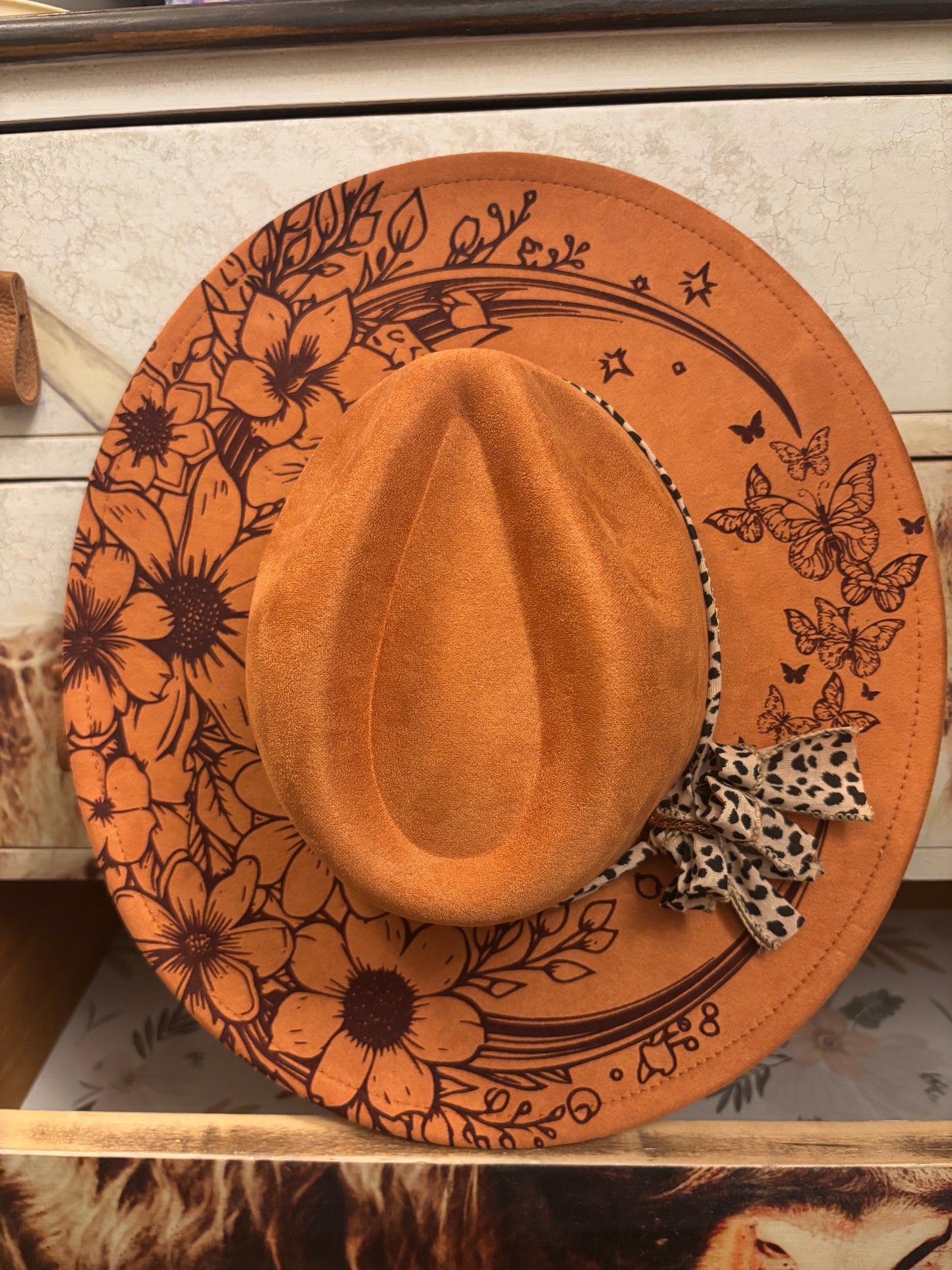 Feeling Fine in Terra Cotta- wide brim fedora hat