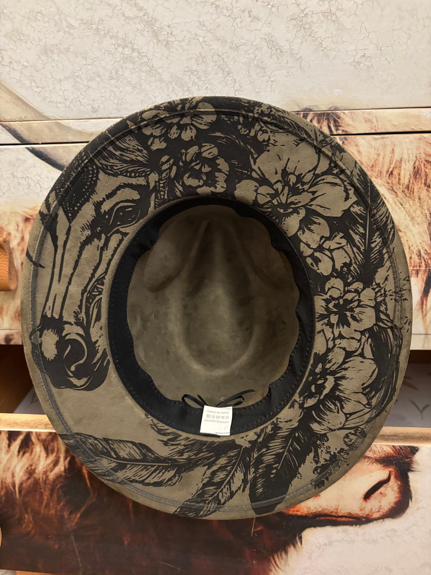 Floral Steed -Youth short brim fedora hat