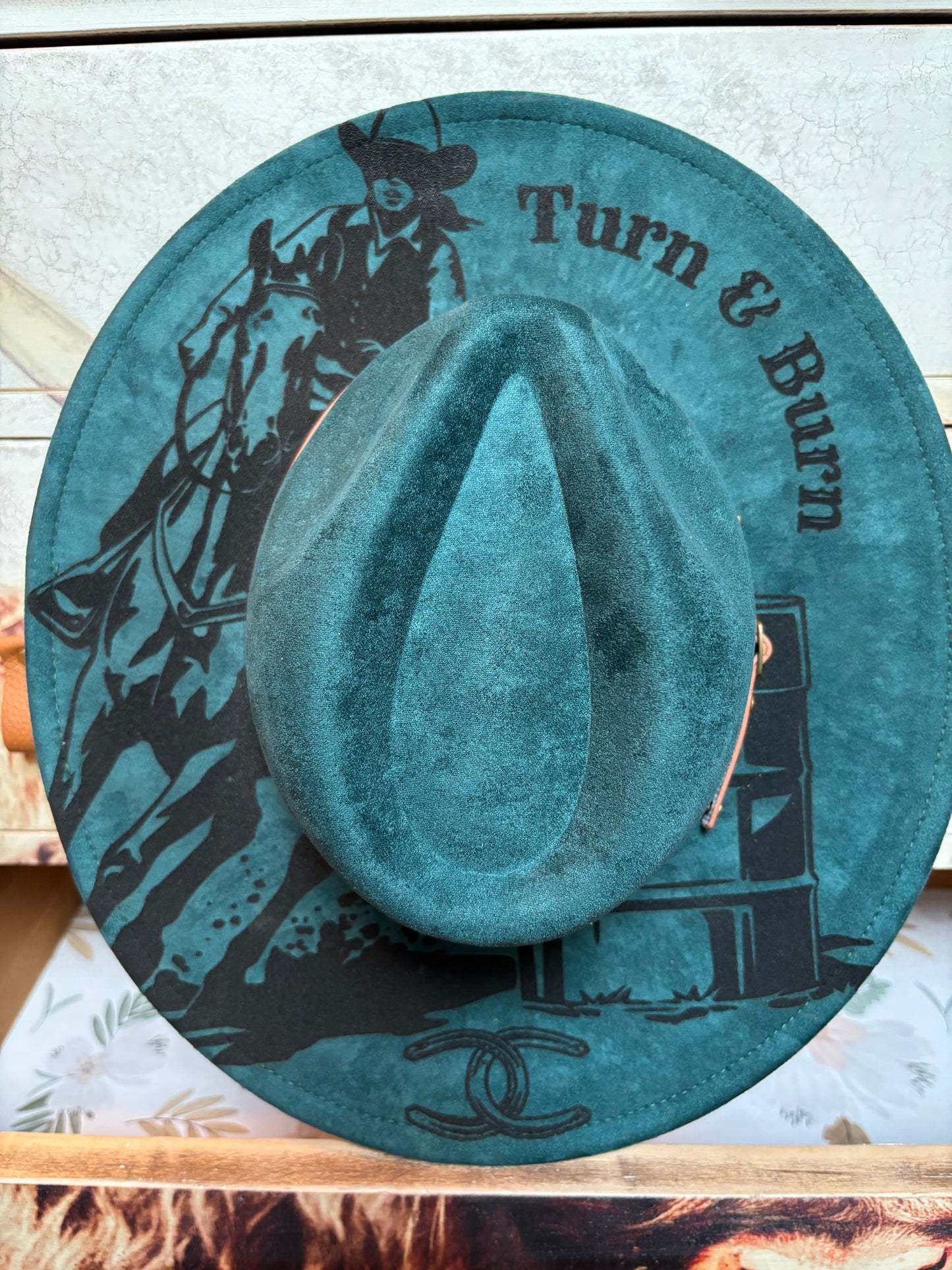 Turn & Burn - wide brim fedora hat