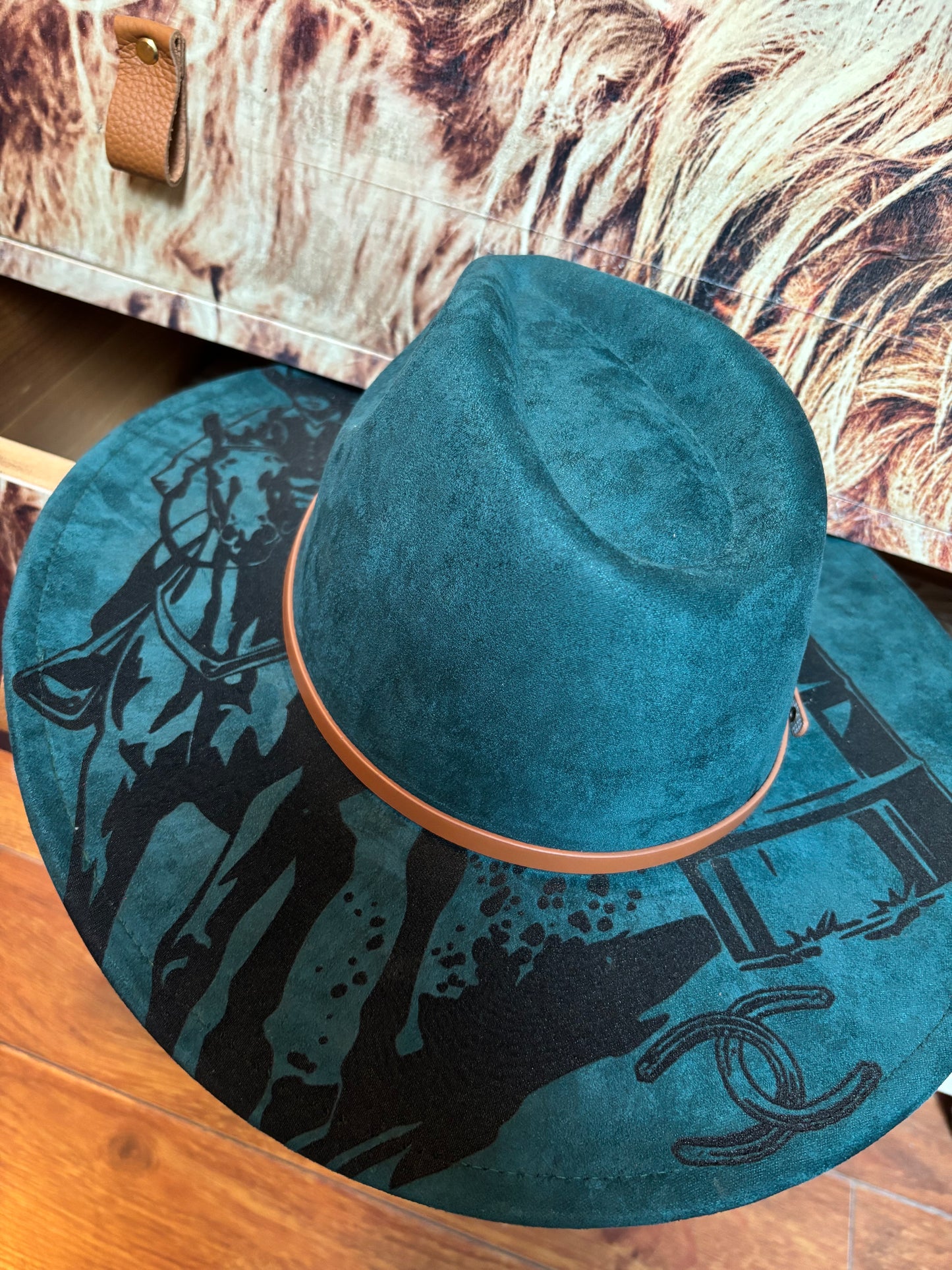 Turn & Burn - wide brim fedora hat
