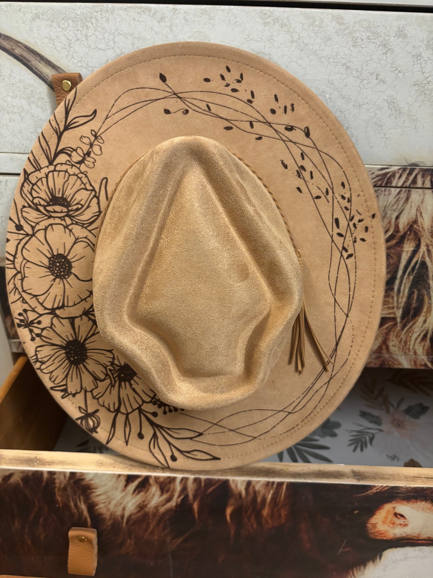 Mystic Steed - wide brim fedora hat
