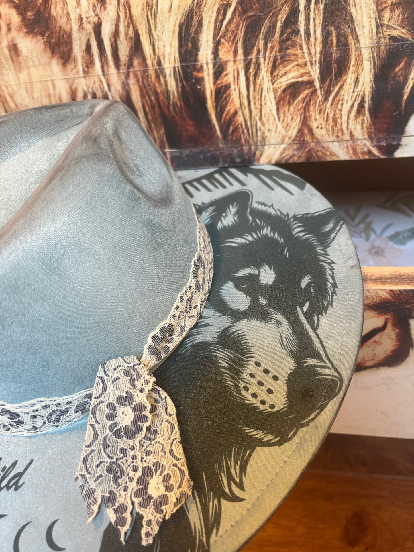 Moon Child - wide brim fedora hat