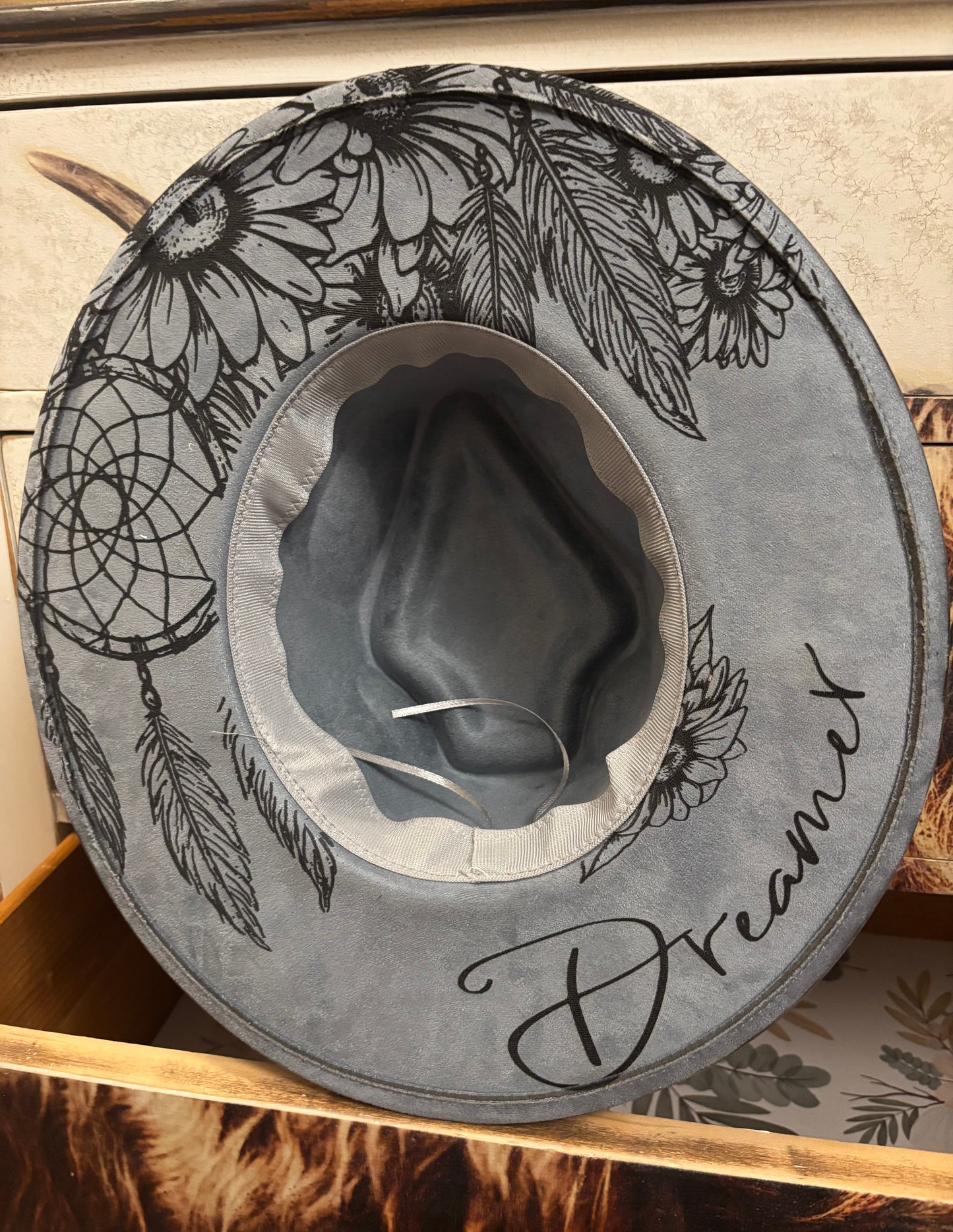 Wolf Pack - wide brim fedora hat