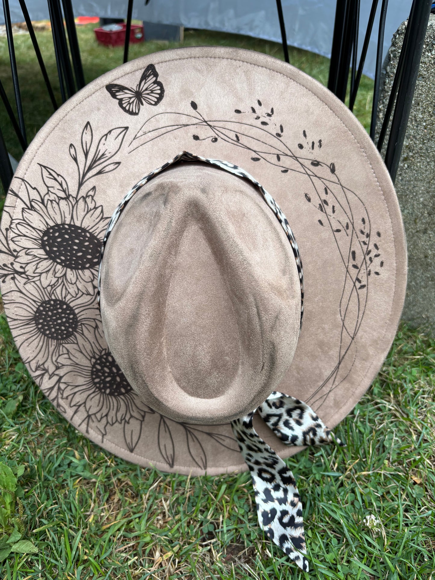 Highland Coos - wide brim fedora hat