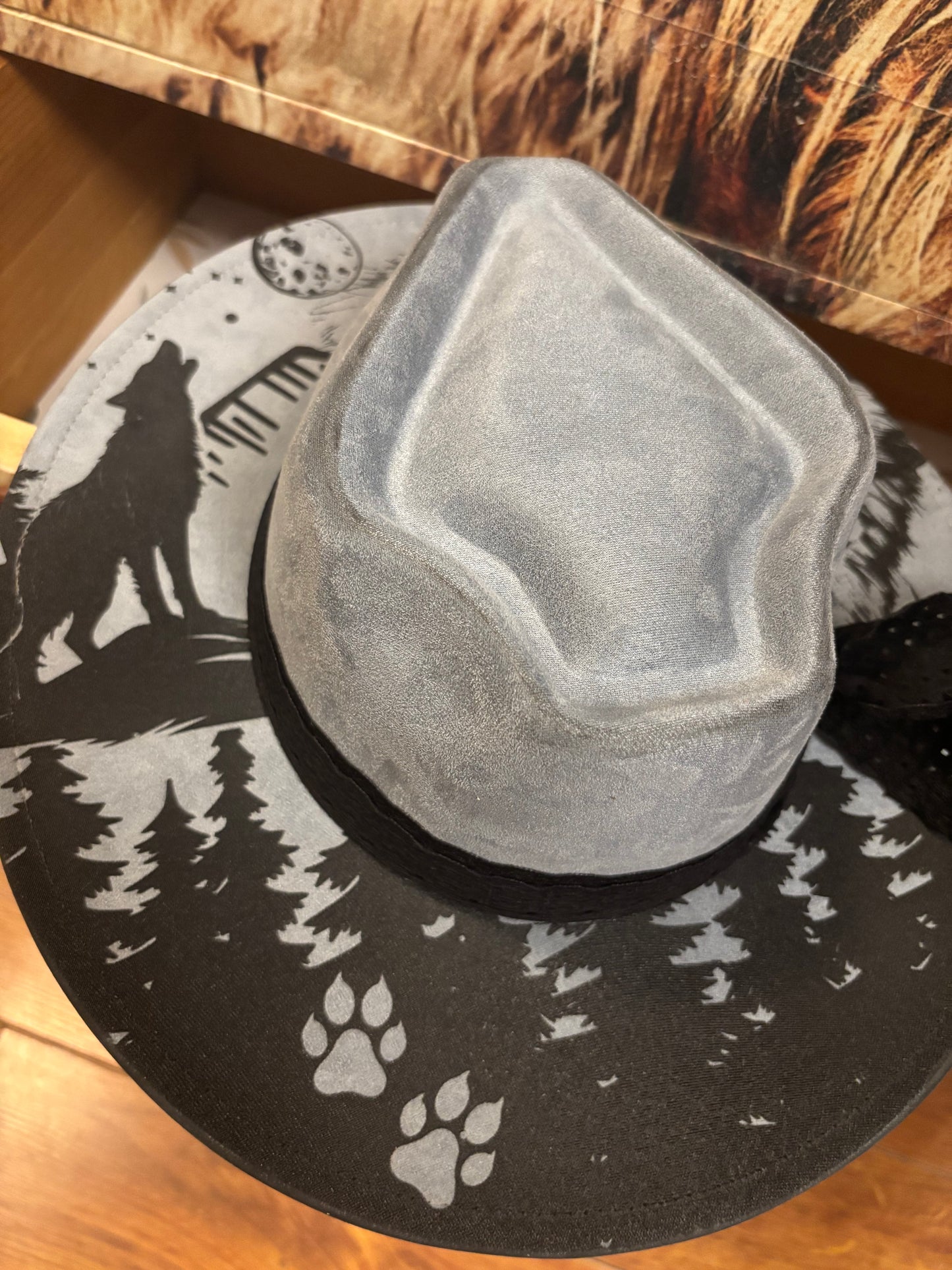 Wolf Pack - wide brim fedora hat