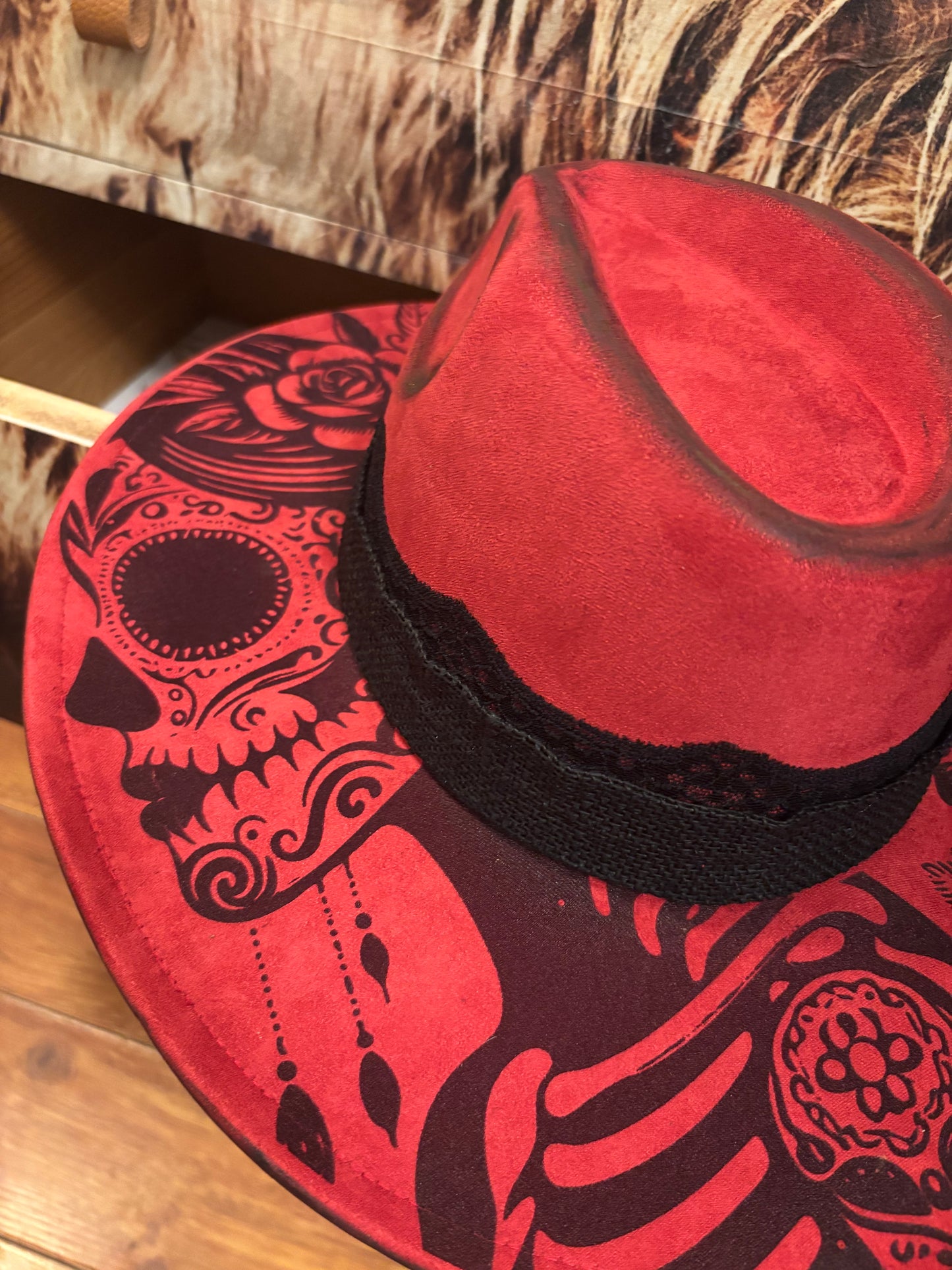 I Am The Storm- wide brim fedora hat