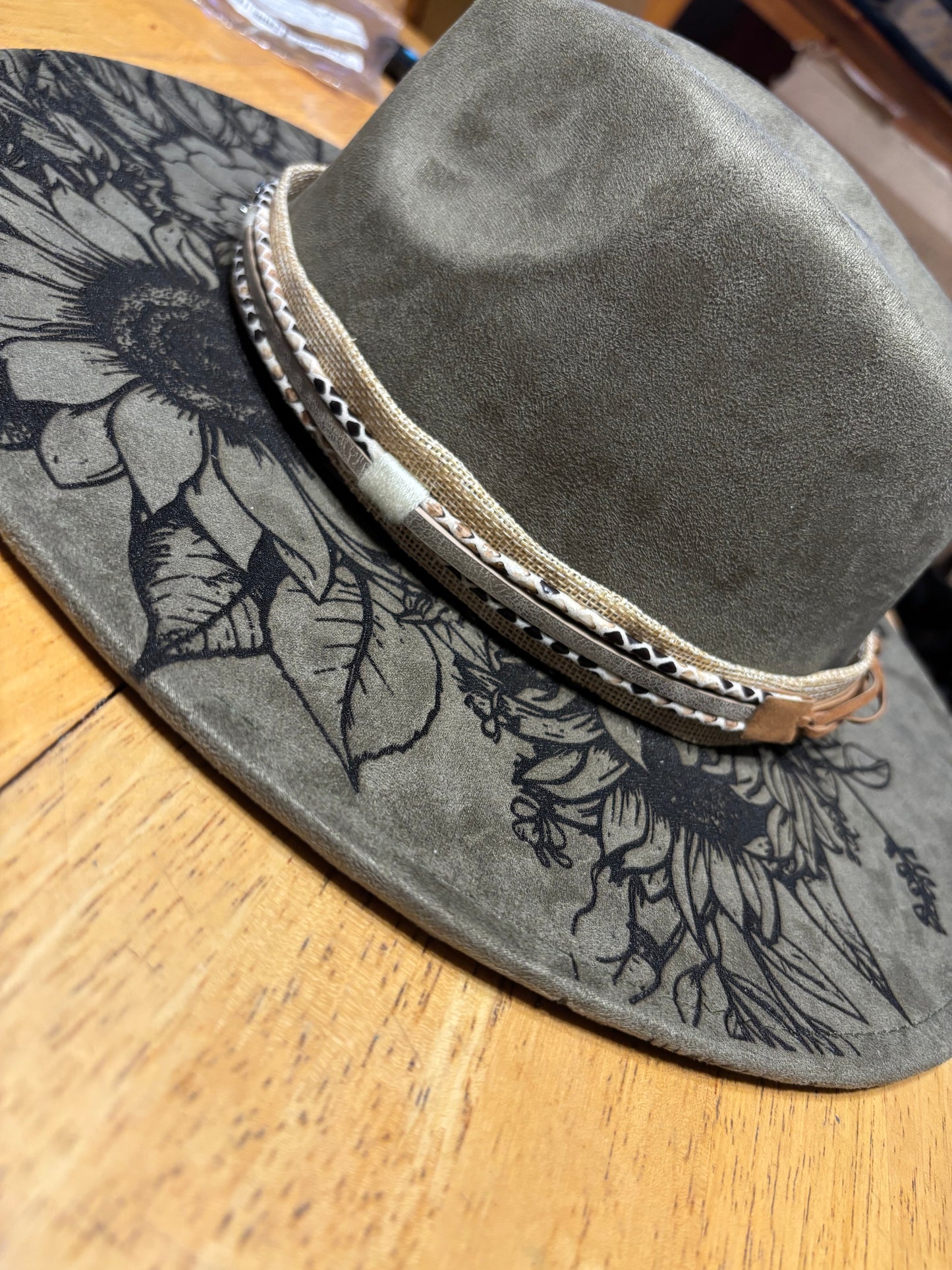 Compass Rose Dreamer- wide brim fedora hat
