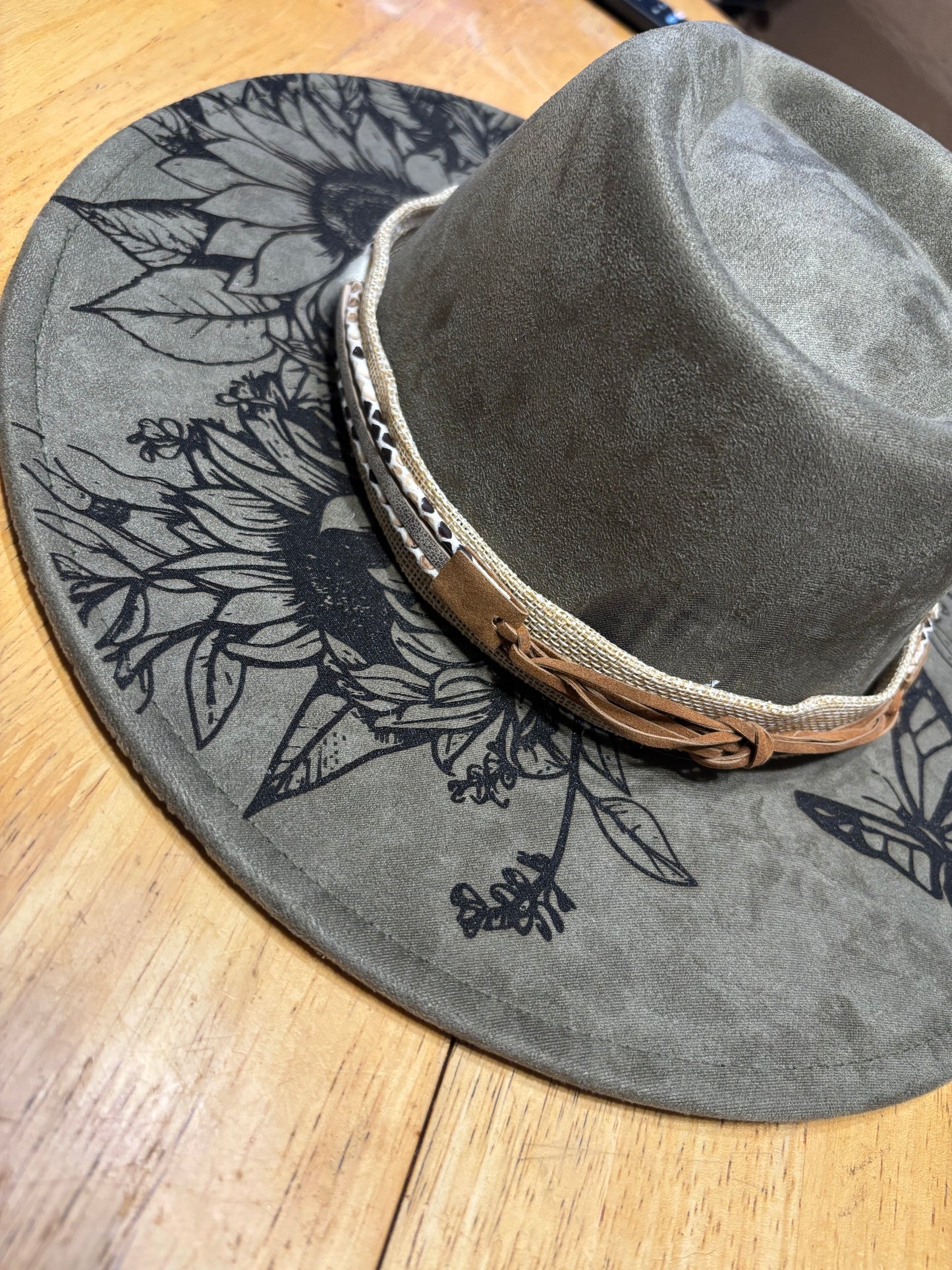 Compass Rose Dreamer- wide brim fedora hat