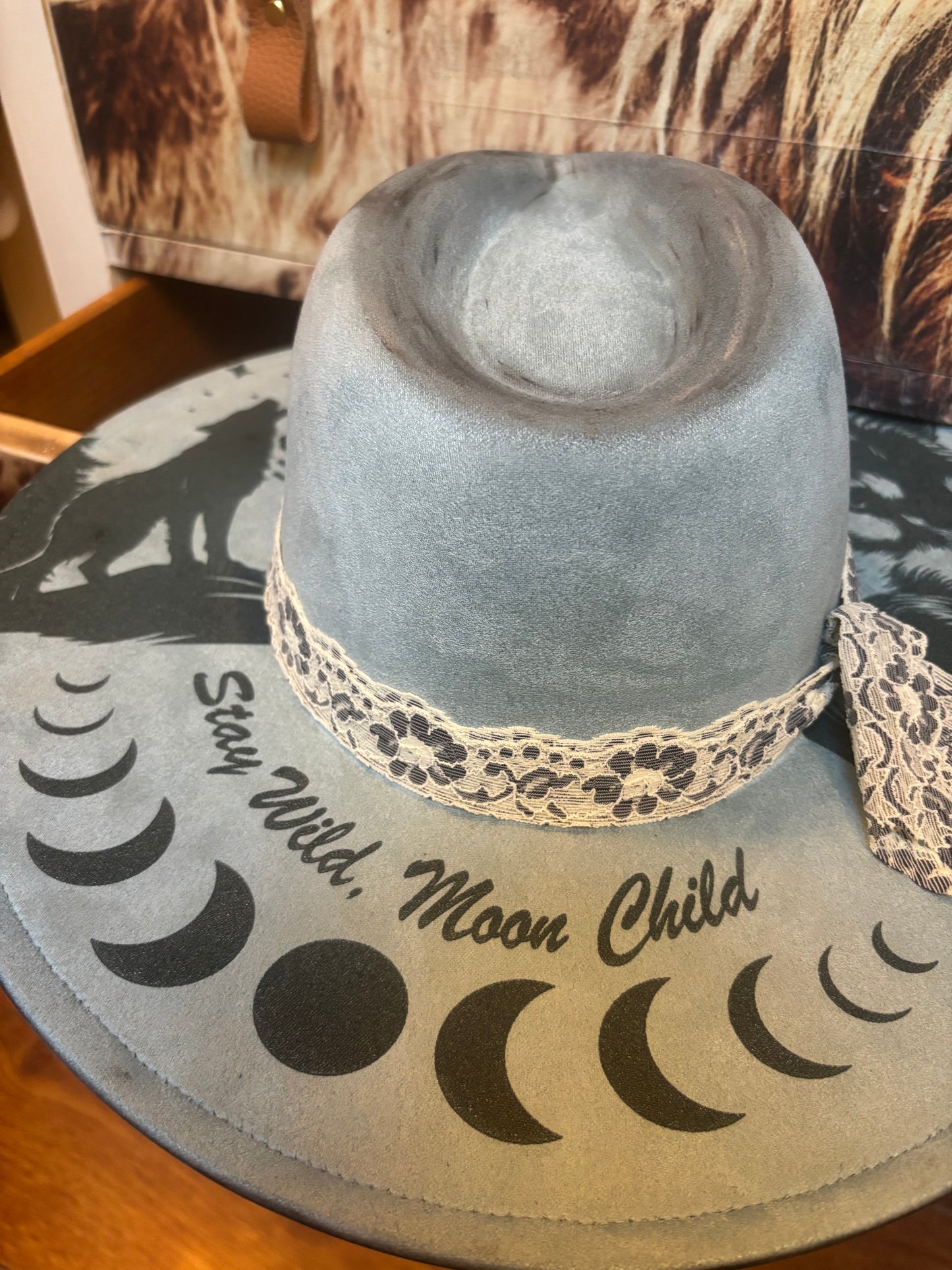 Moon Child - wide brim fedora hat