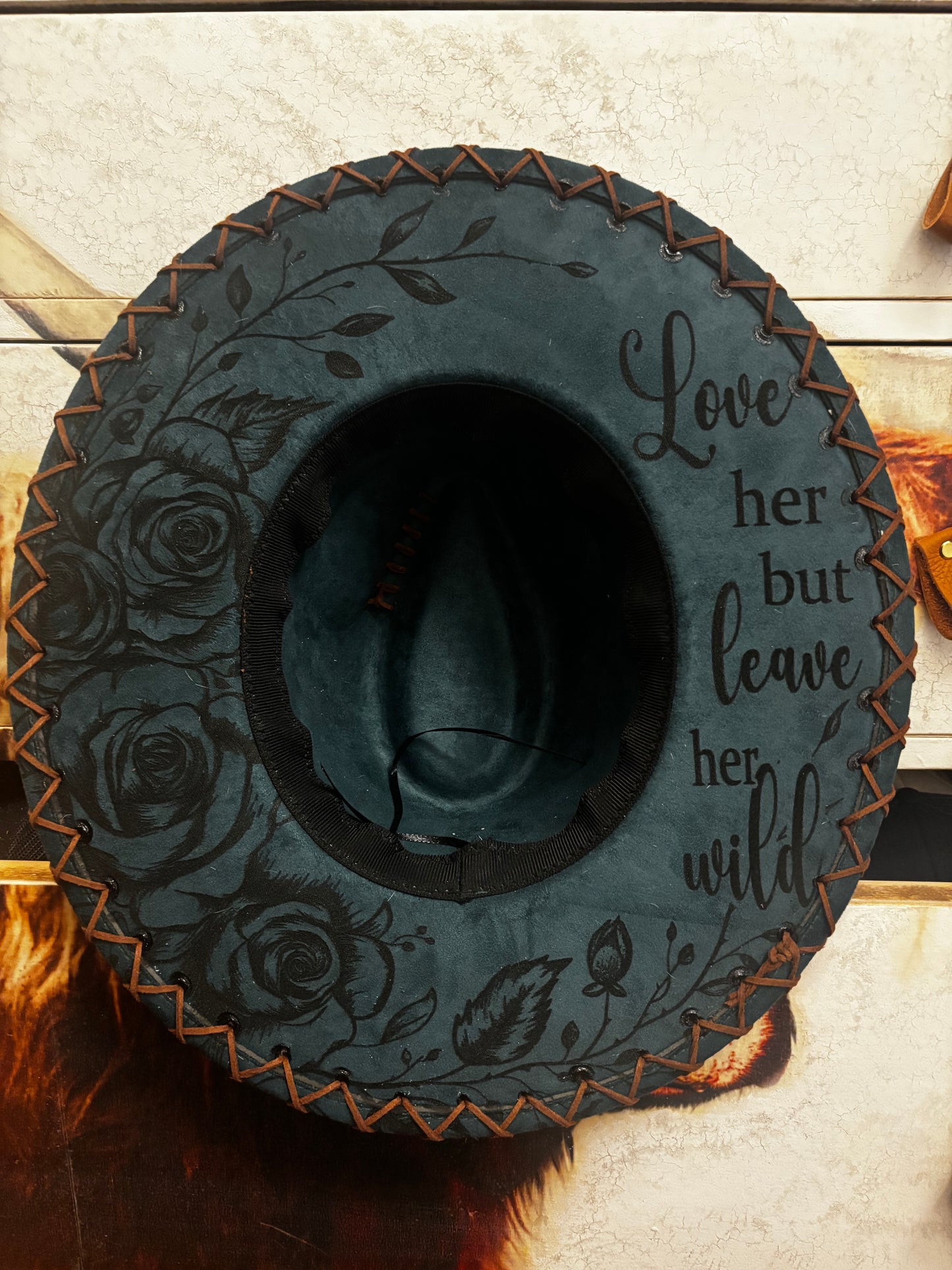 Love Her But Leave Her Wild (V6) - wide brim fedora hat