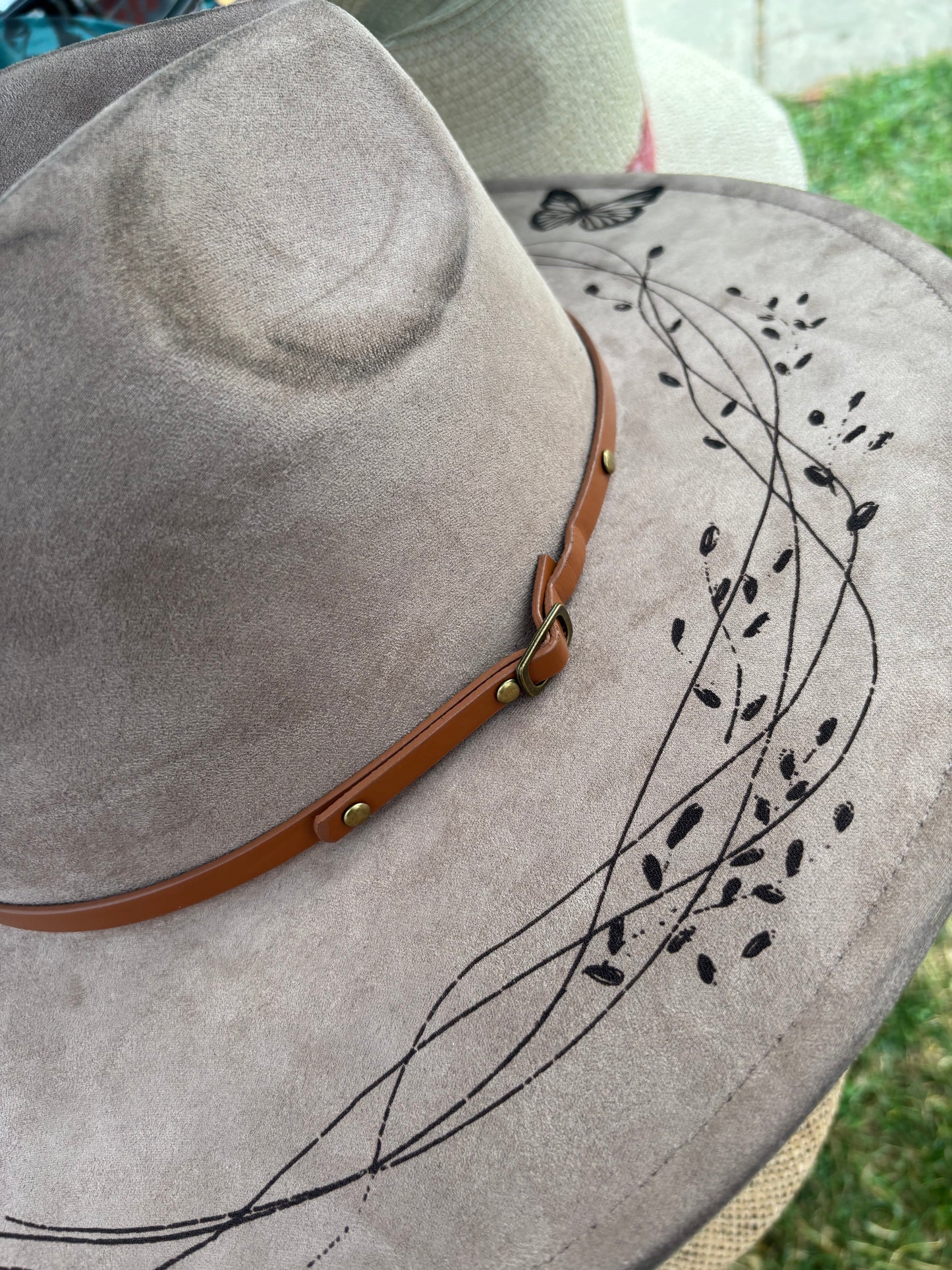 Highland Coos II- wide brim fedora hat