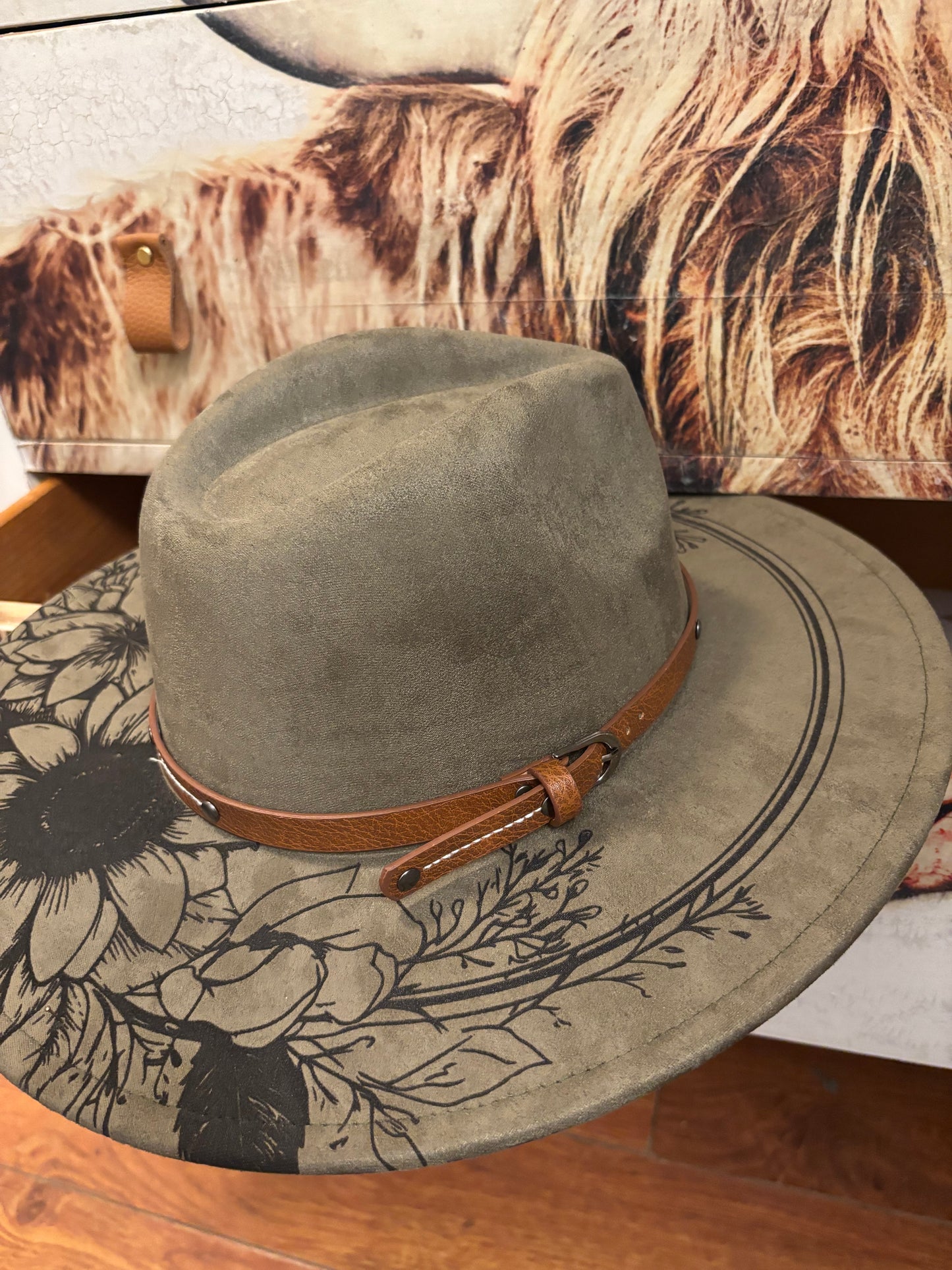 Every Rose Has Its Thorn III - wide brim fedora hat
