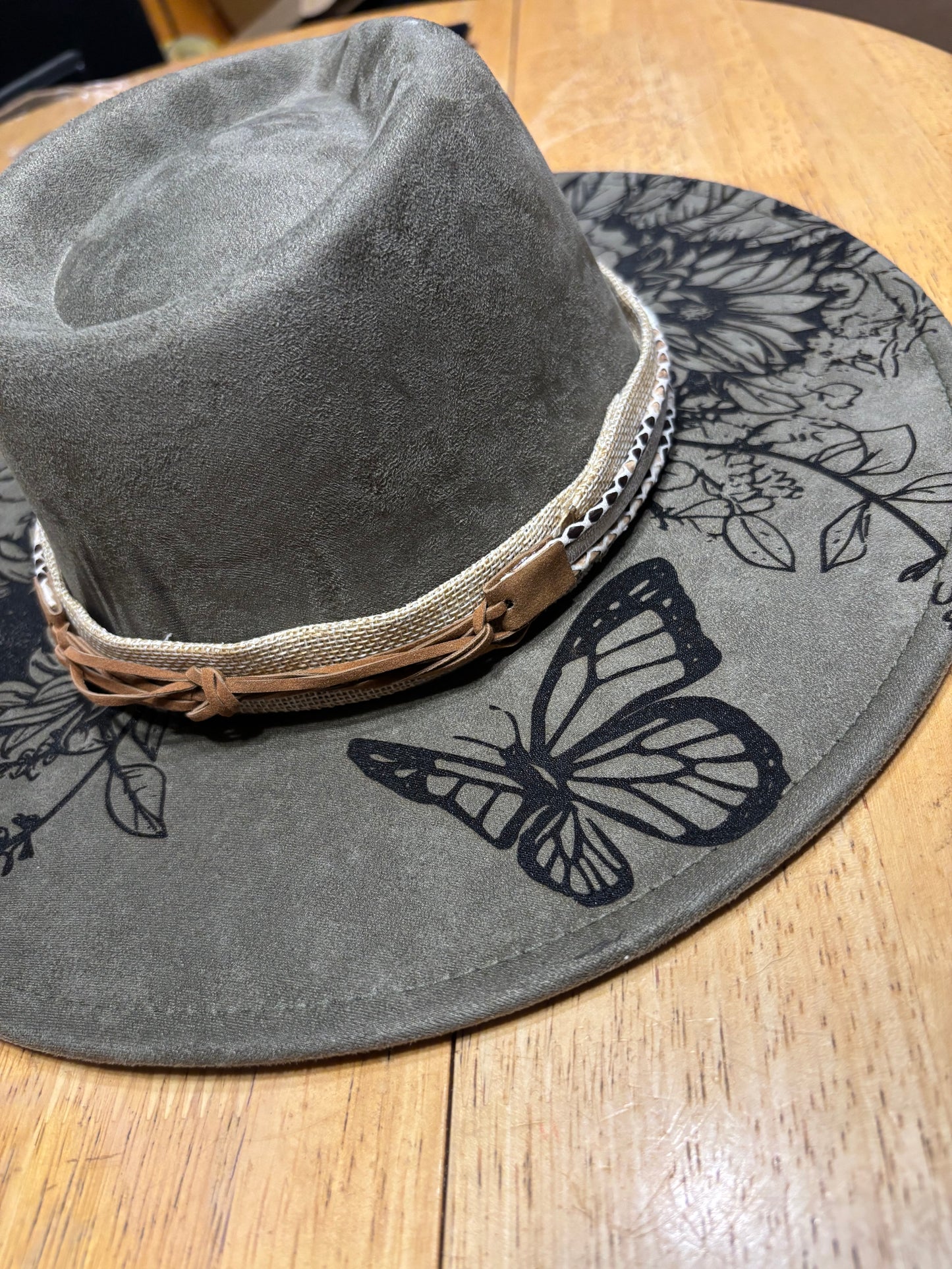 Compass Rose Dreamer- wide brim fedora hat