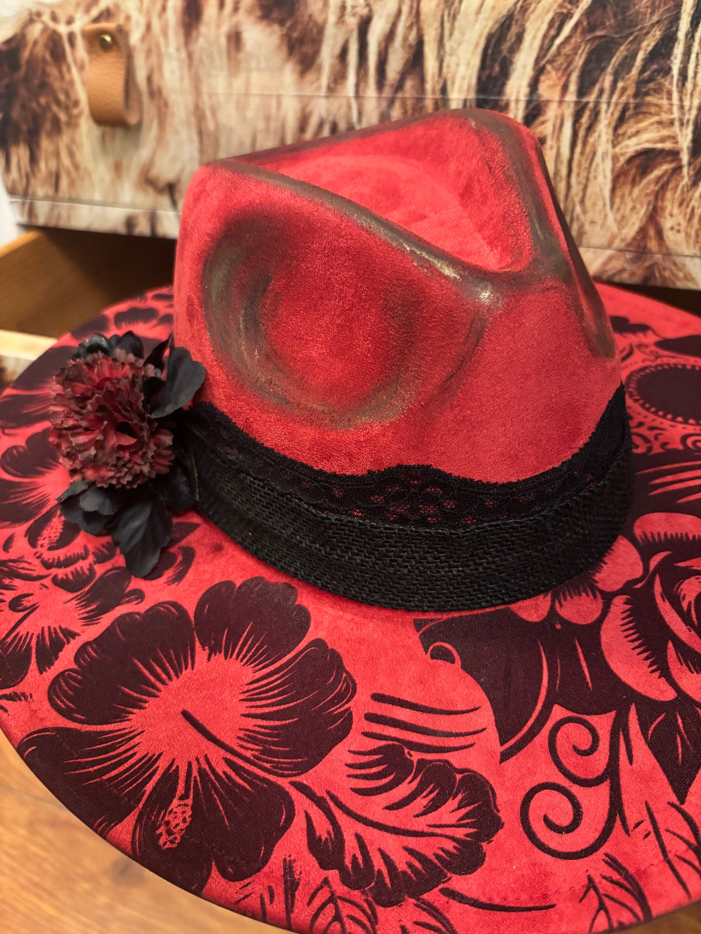 I Am The Storm- wide brim fedora hat