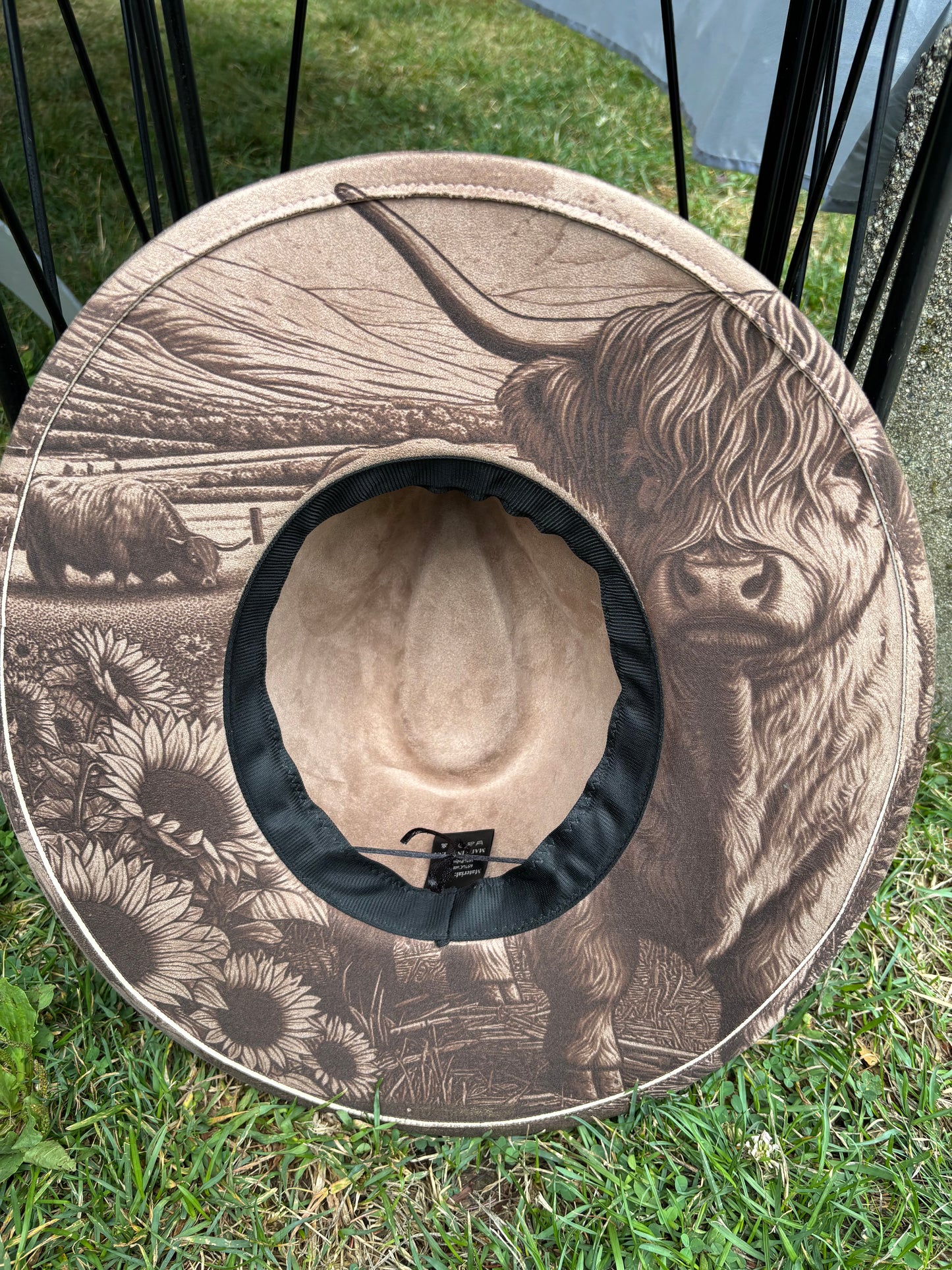 Highland Coos - wide brim fedora hat
