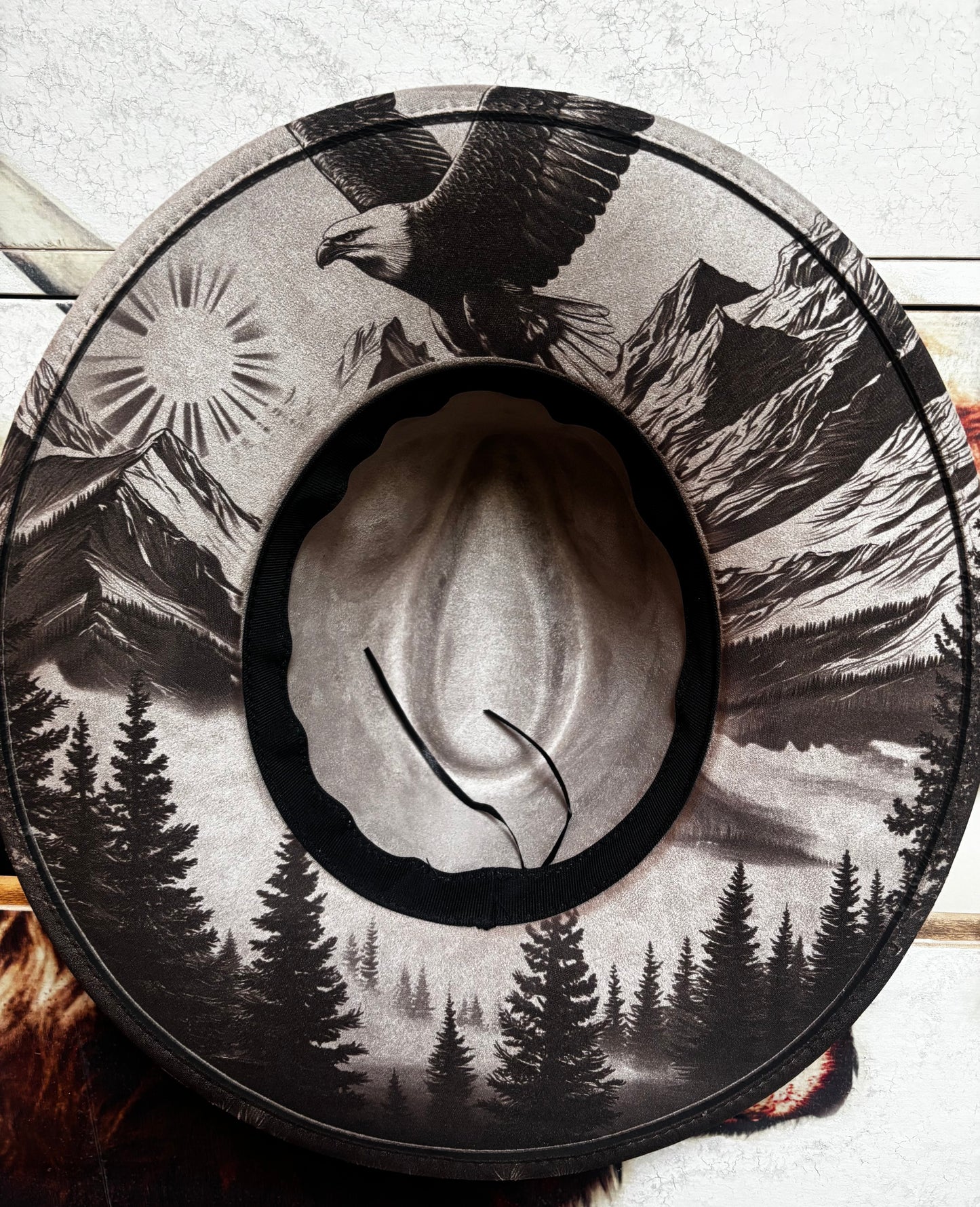 Eagle Eye -wide brim fedora hat