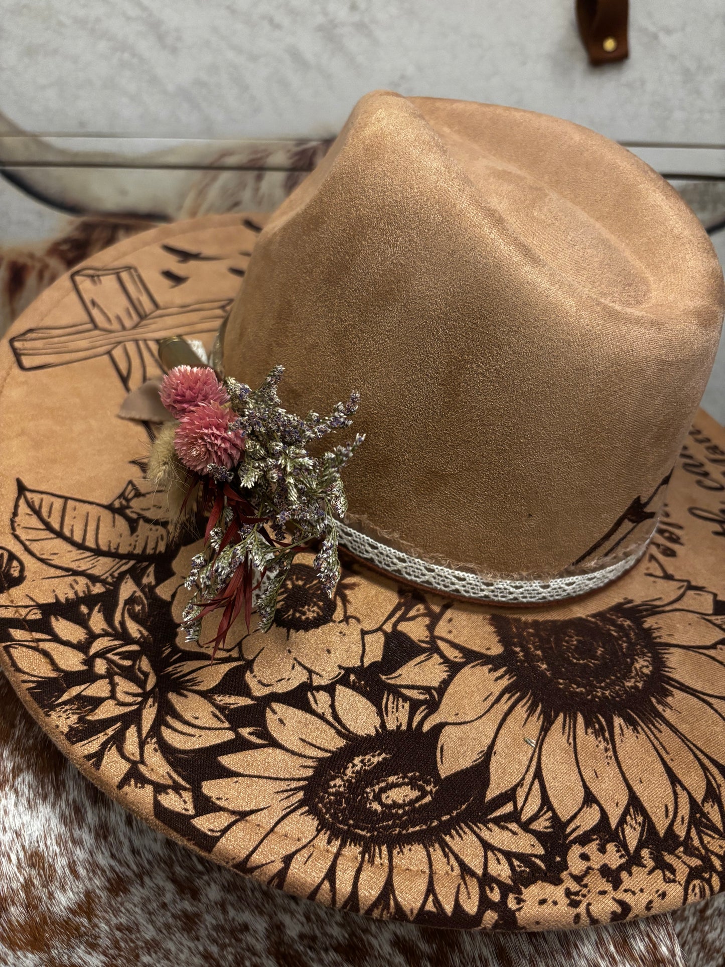 Faith Can Move Mountains - Wide Brim Fedora Hat