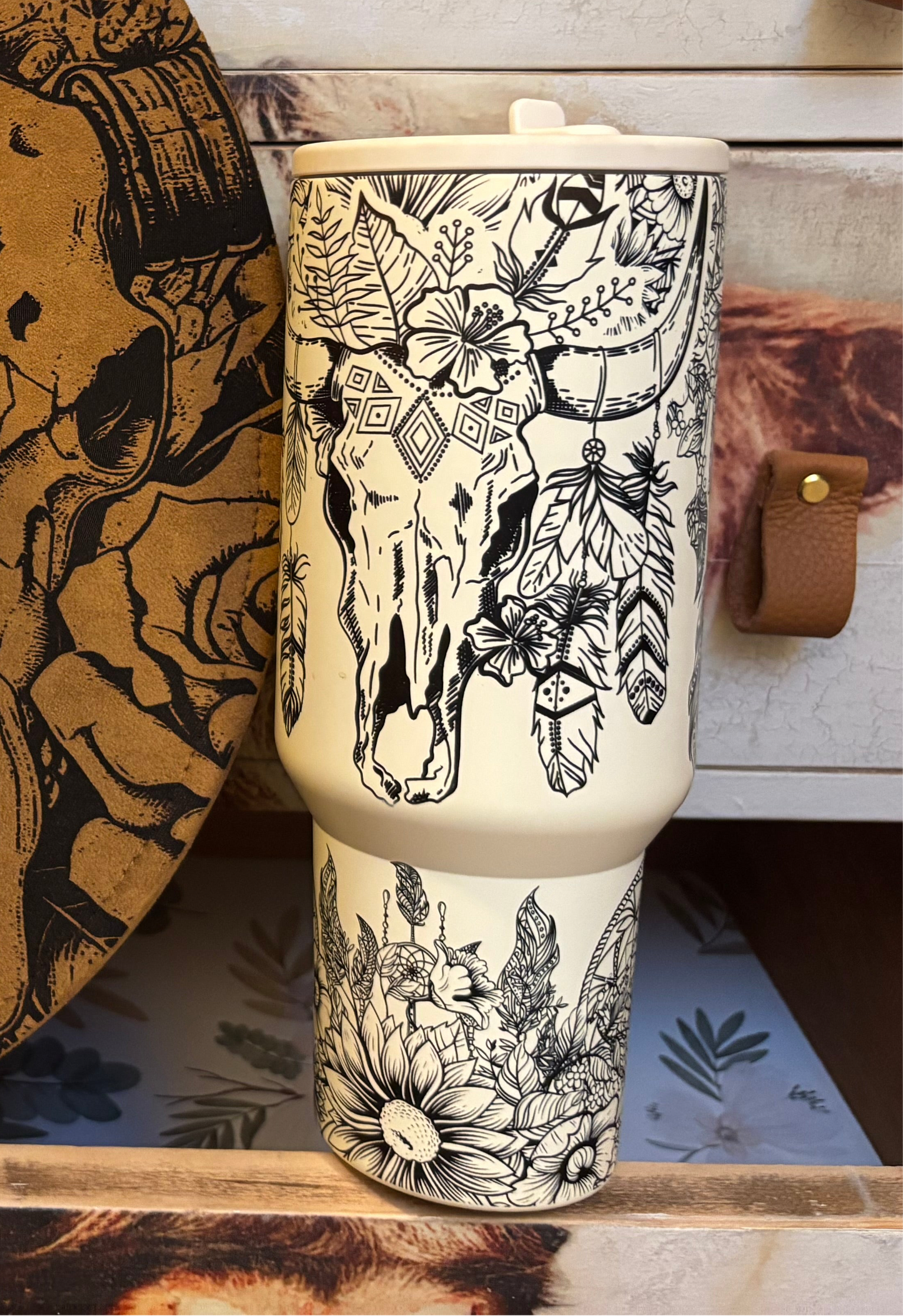 40oz Boho Tumbler