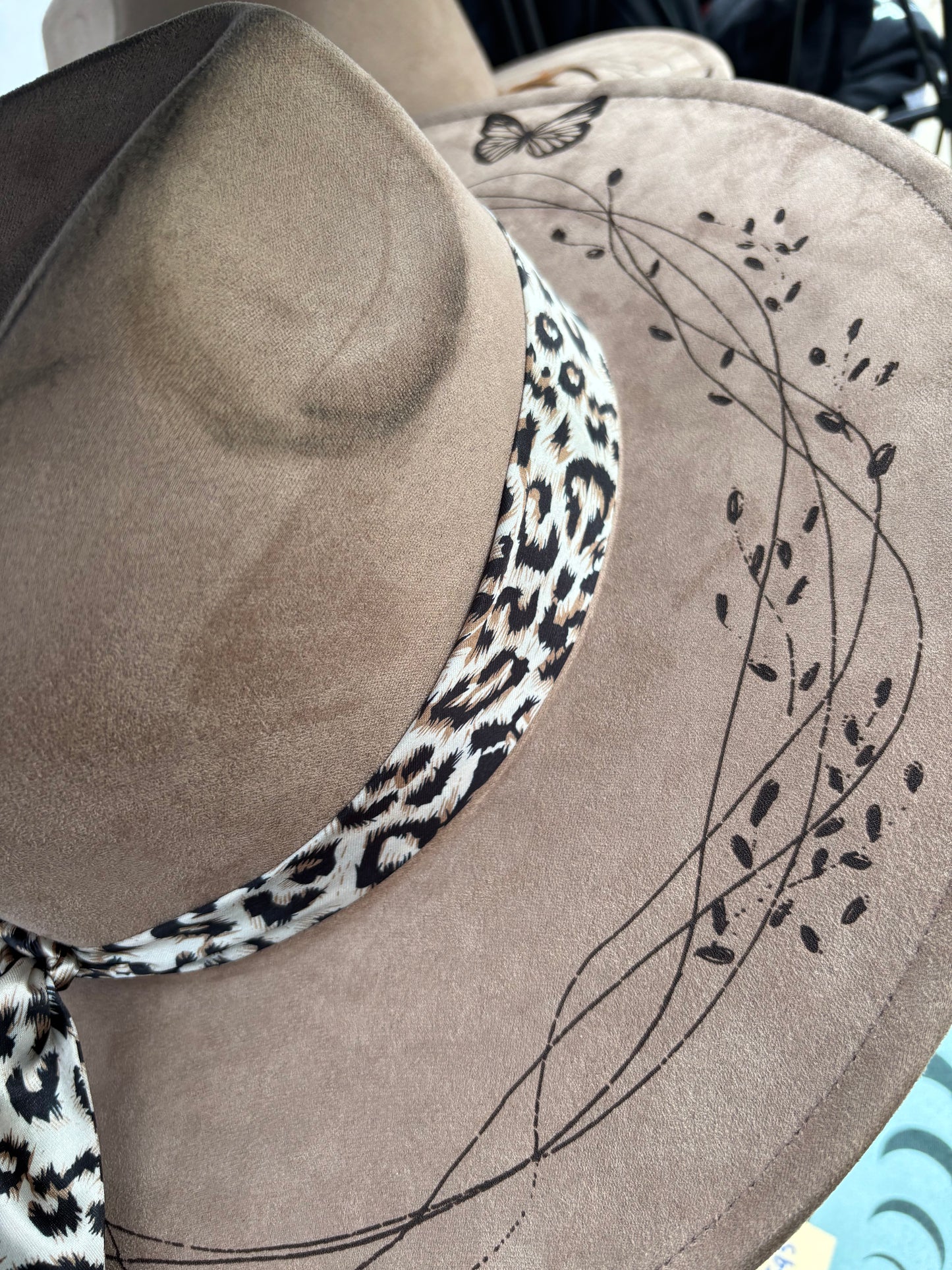 Highland Coos - wide brim fedora hat