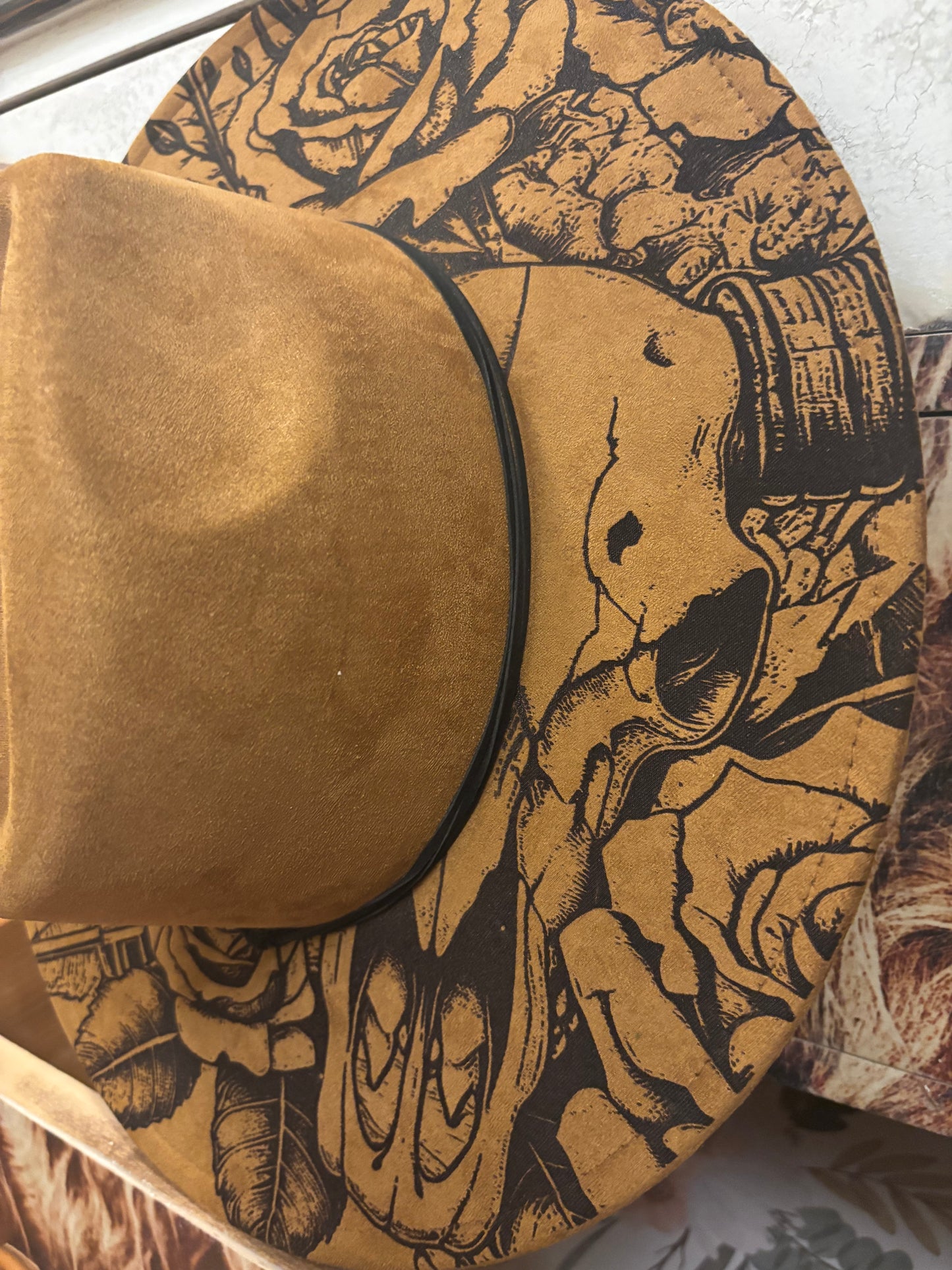 Every Rose Has Its Thorn- wide brim fedora hat