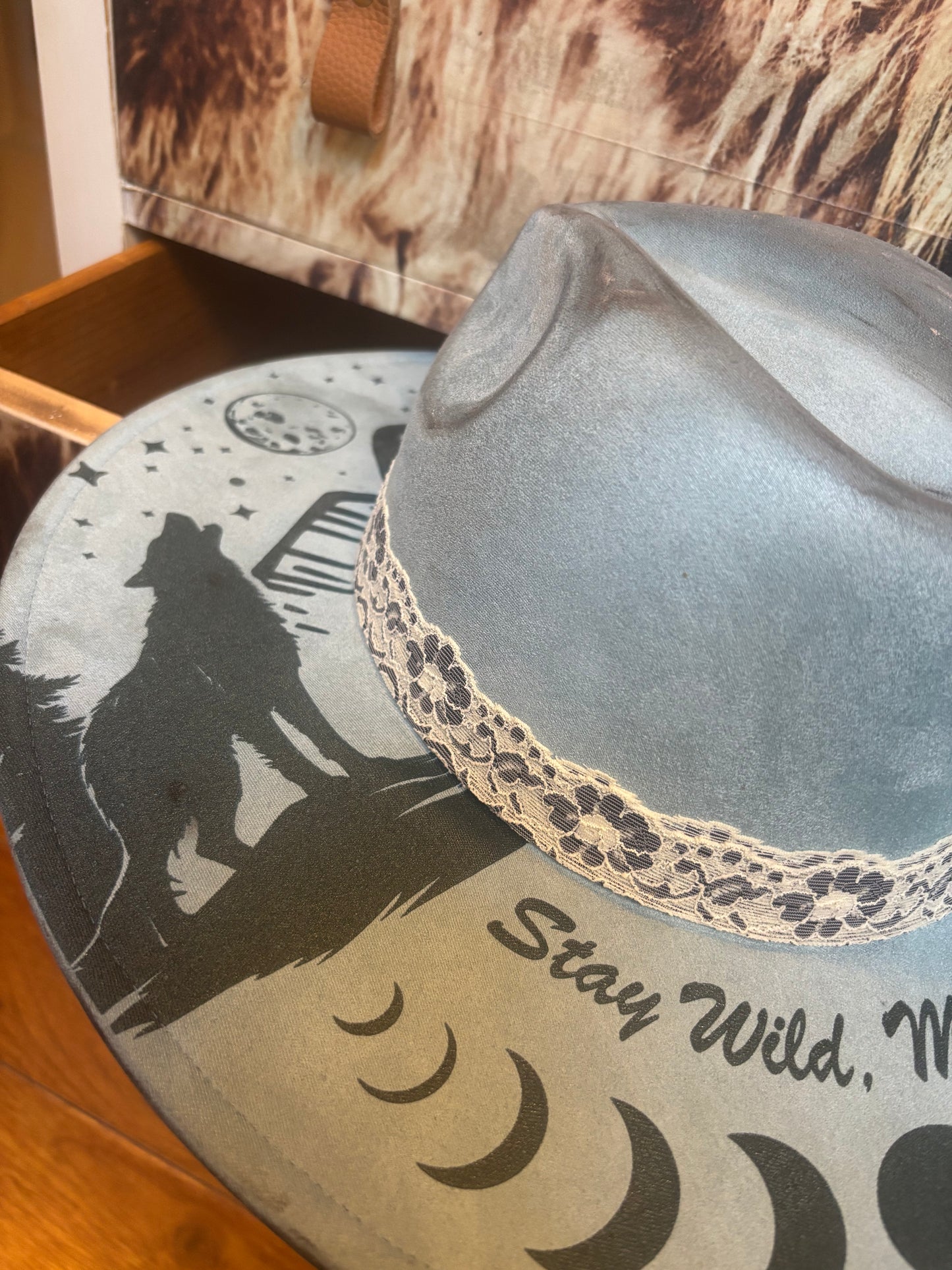Moon Child - wide brim fedora hat