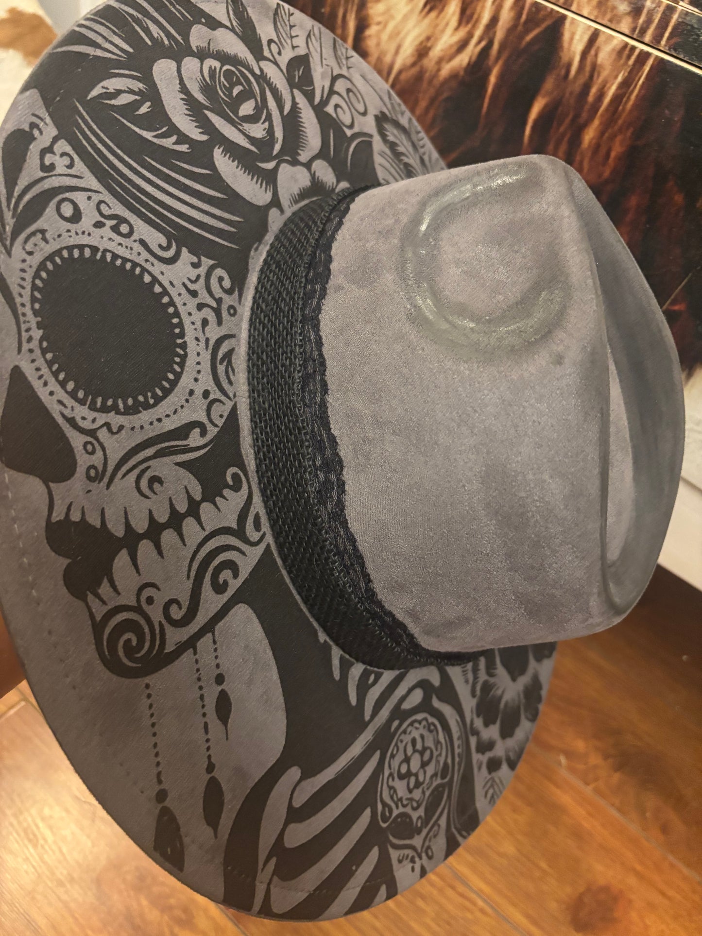 I Am The Storm- wide brim fedora hat