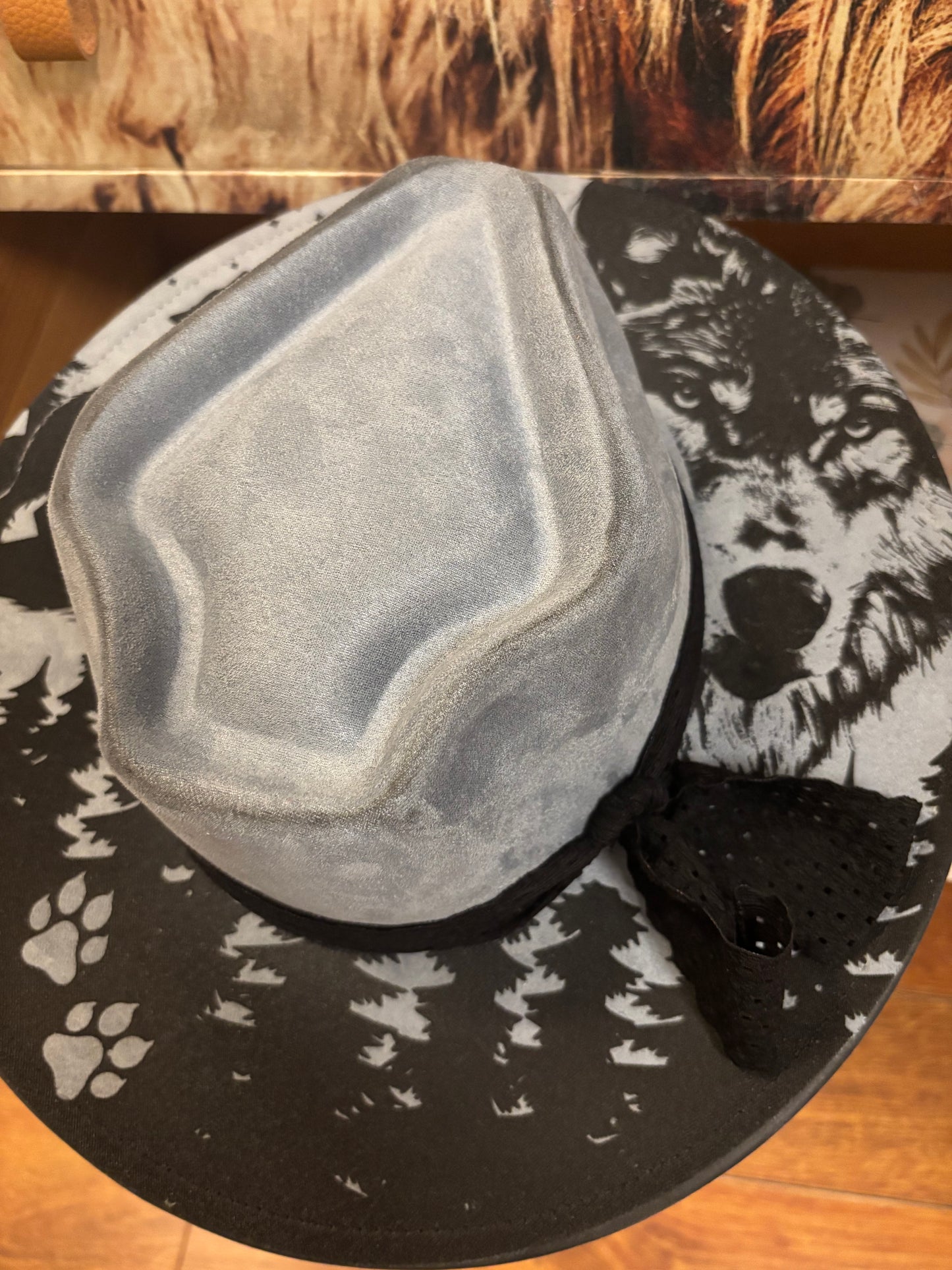 Wolf Pack - wide brim fedora hat