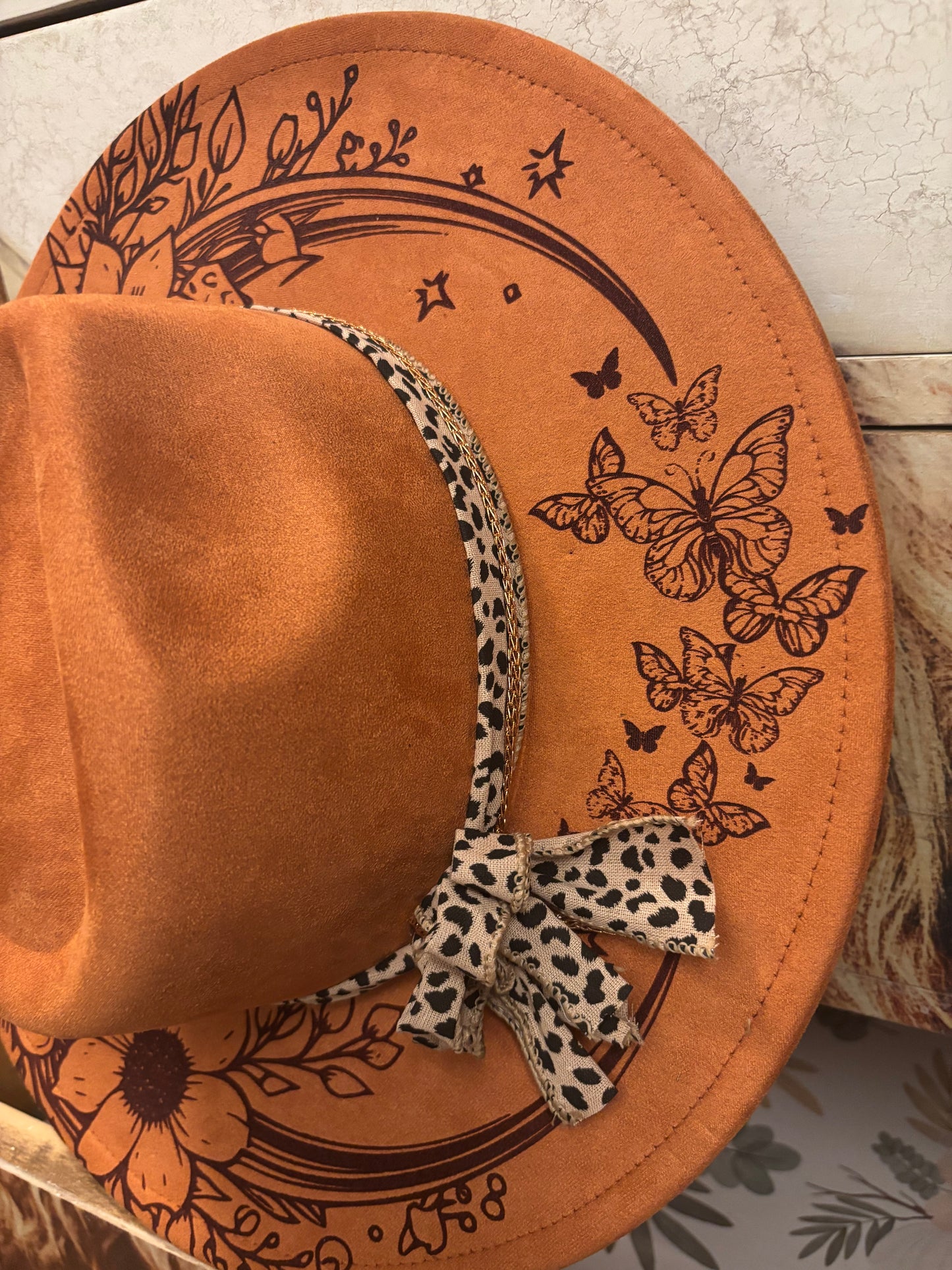 Feeling Fine in Terra Cotta- wide brim fedora hat