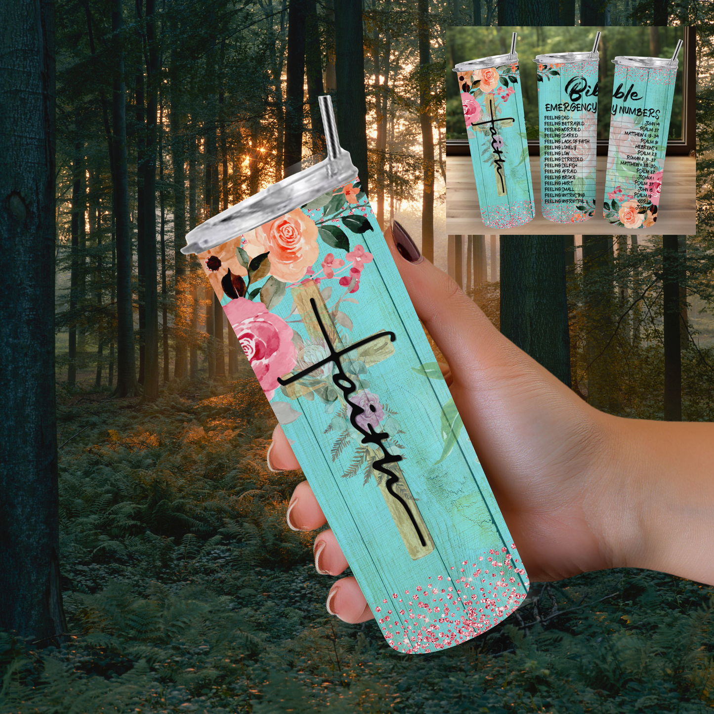 Faith Bible Emergency Numbers- 20ozTumbler