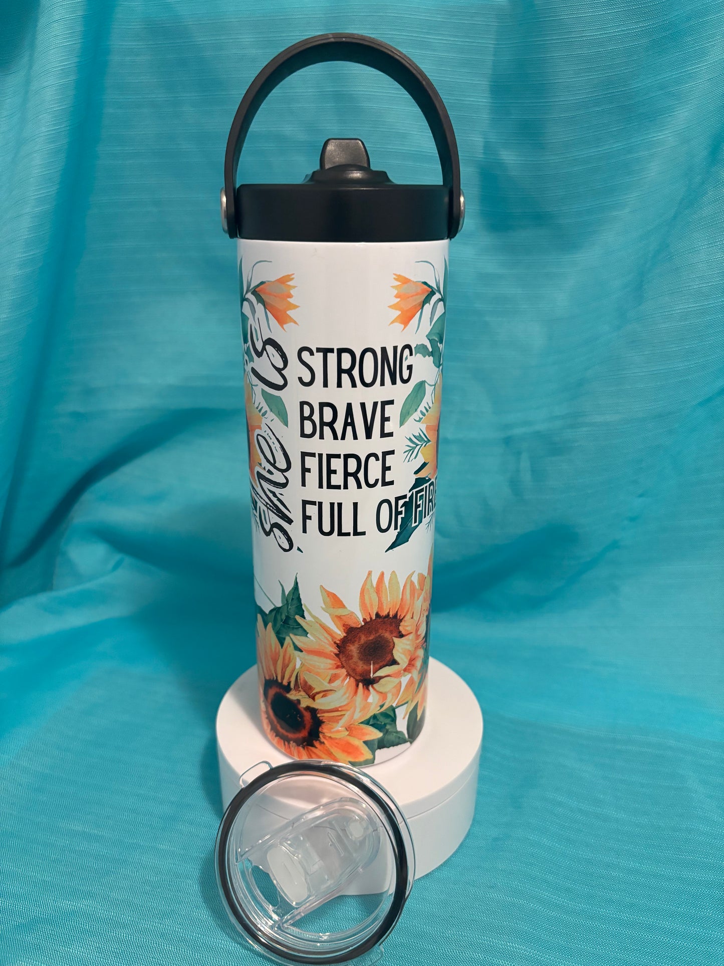 She Is - 20oz Dual Lid Tumbler