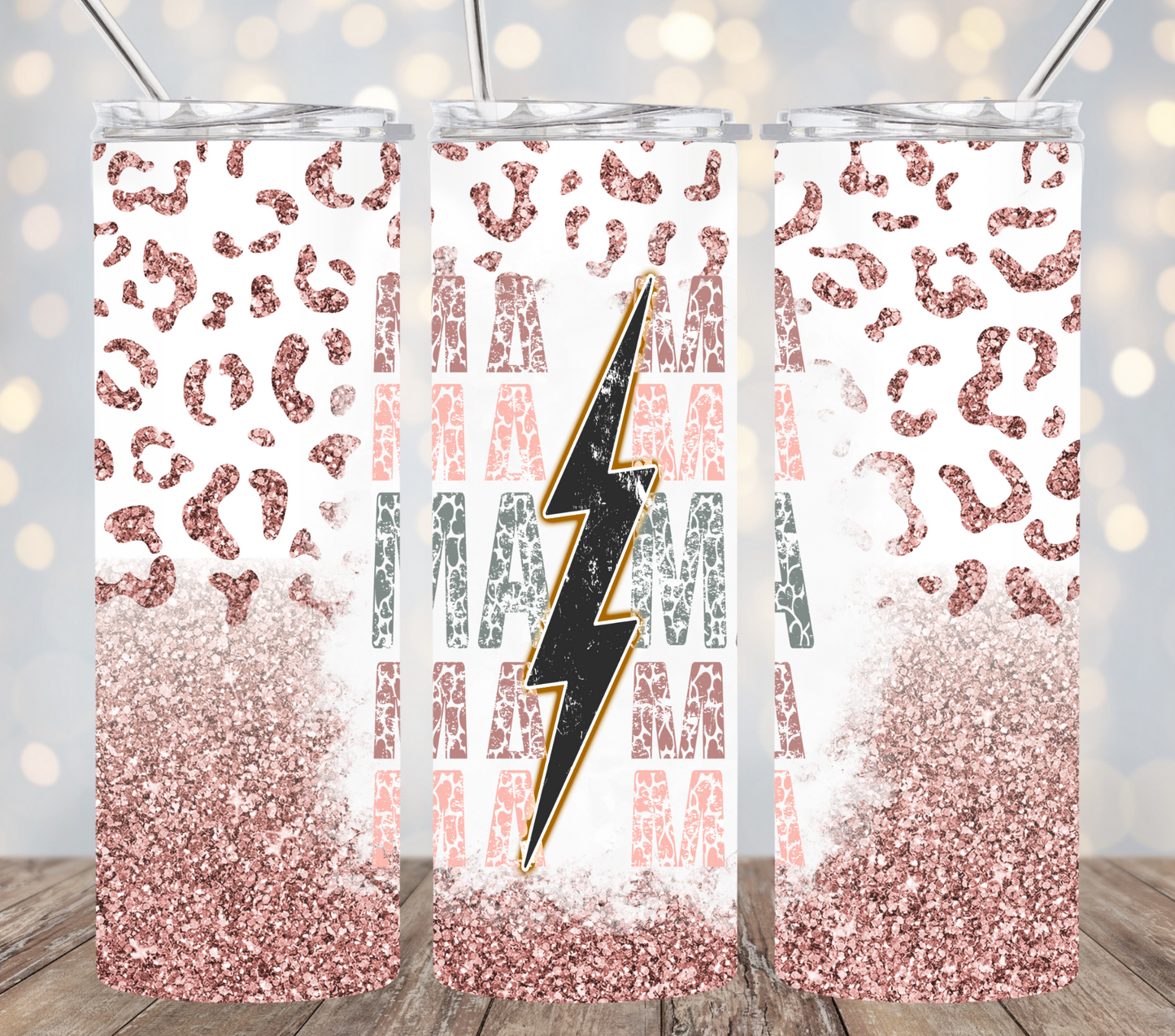 Mama pink cheetah print - 20ozTumbler