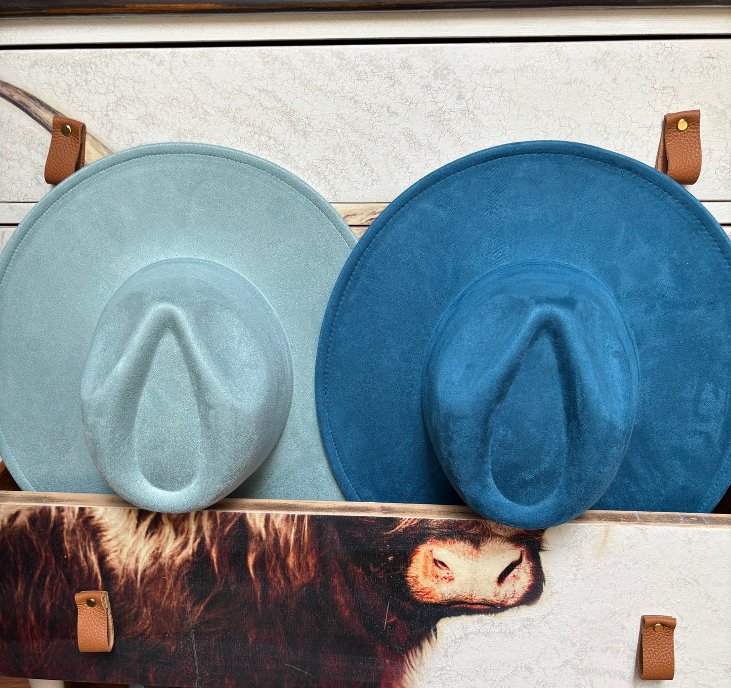 Custom Design - wide brim fedora hat