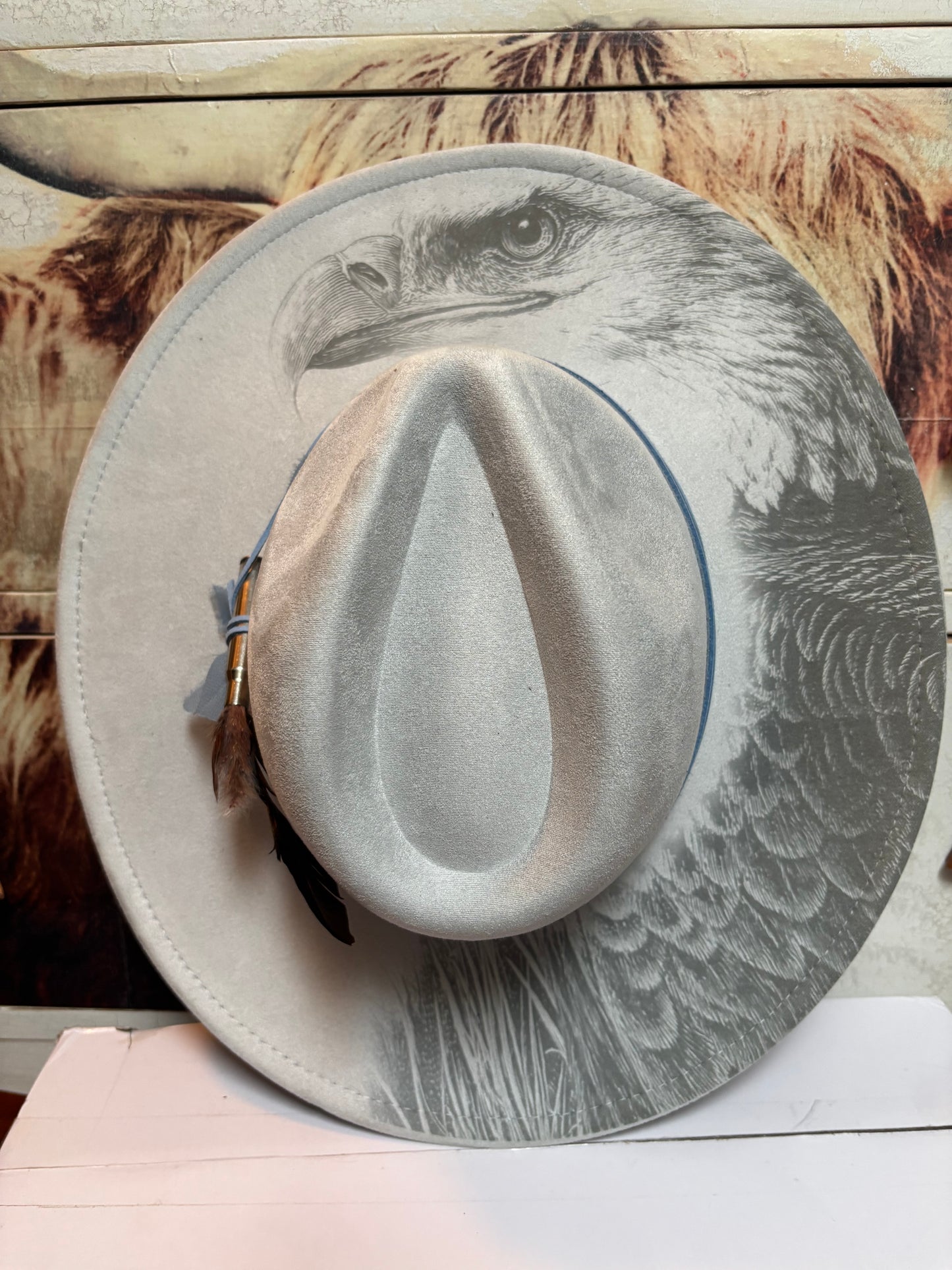 Eagle Eye -wide brim fedora hat