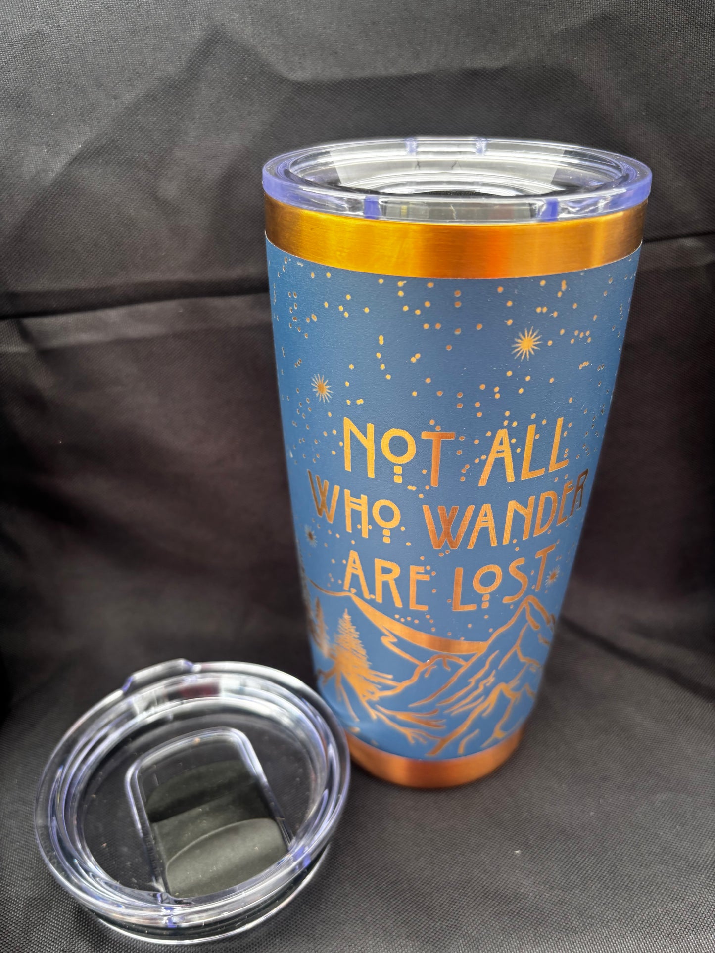 Not All Who Wander Are Lost - 20oz Laser Engraved Tumbler