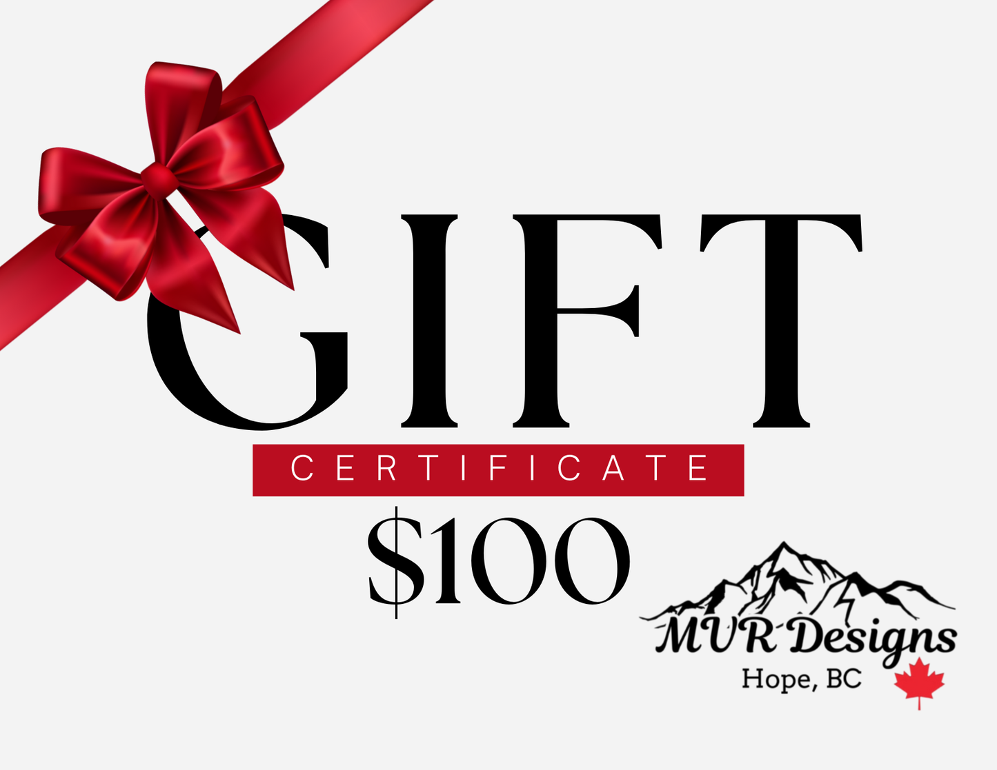 MVR Designs Digital Gift Card