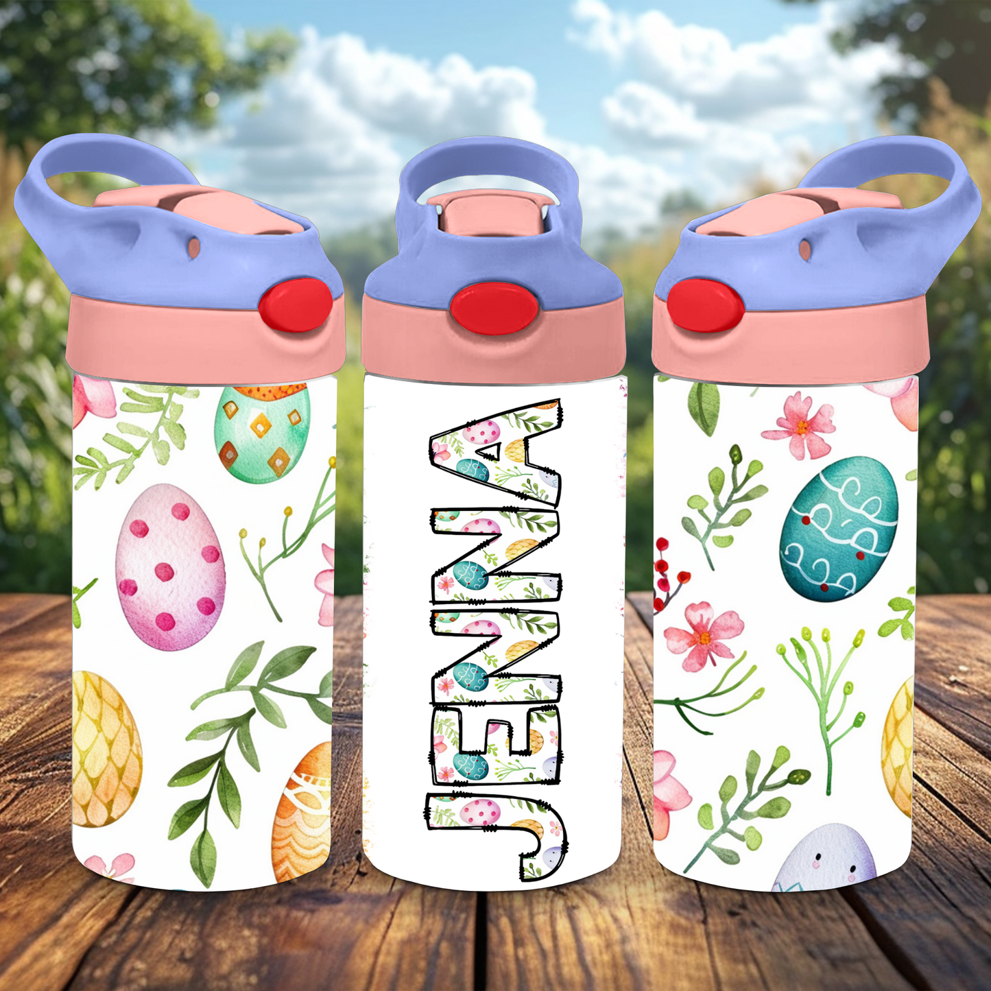 12oz Flip Top Tumbler - Custom Easter Tumbler