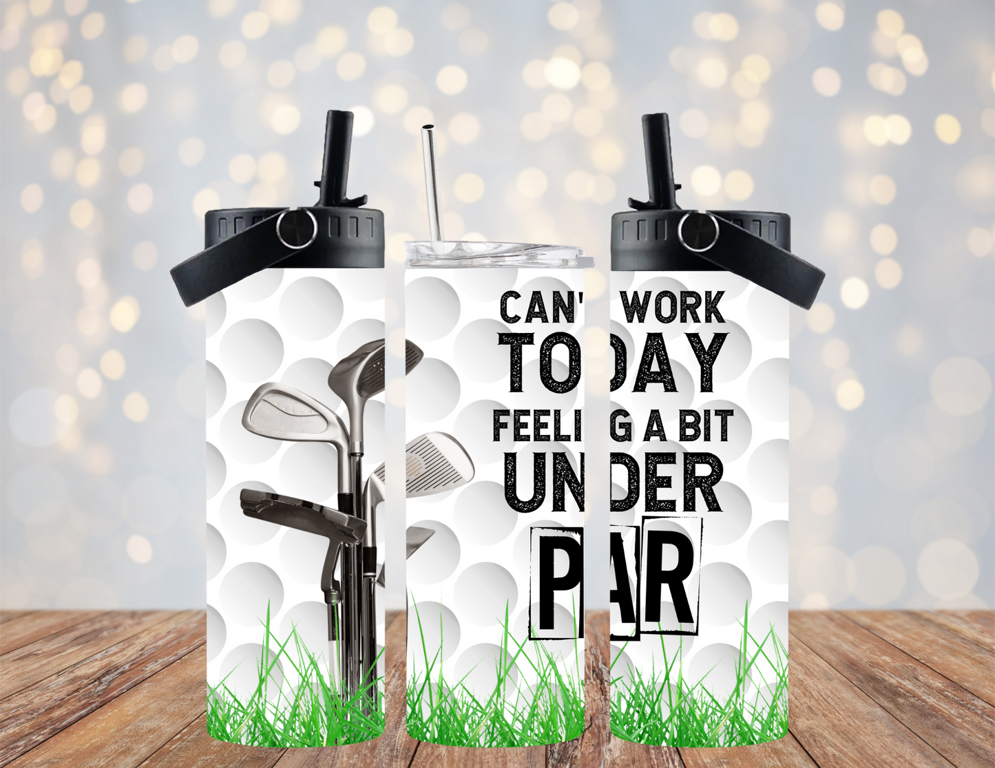 Golf - Feeling a Bit Under Par - 20oz Dual Lid Tumbler