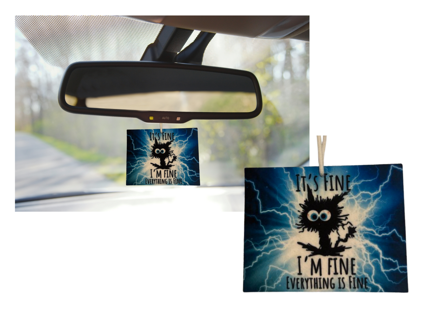 Reusable Air Freshener. It's Fine. I'm Fine. Everything is Fine. Style 2