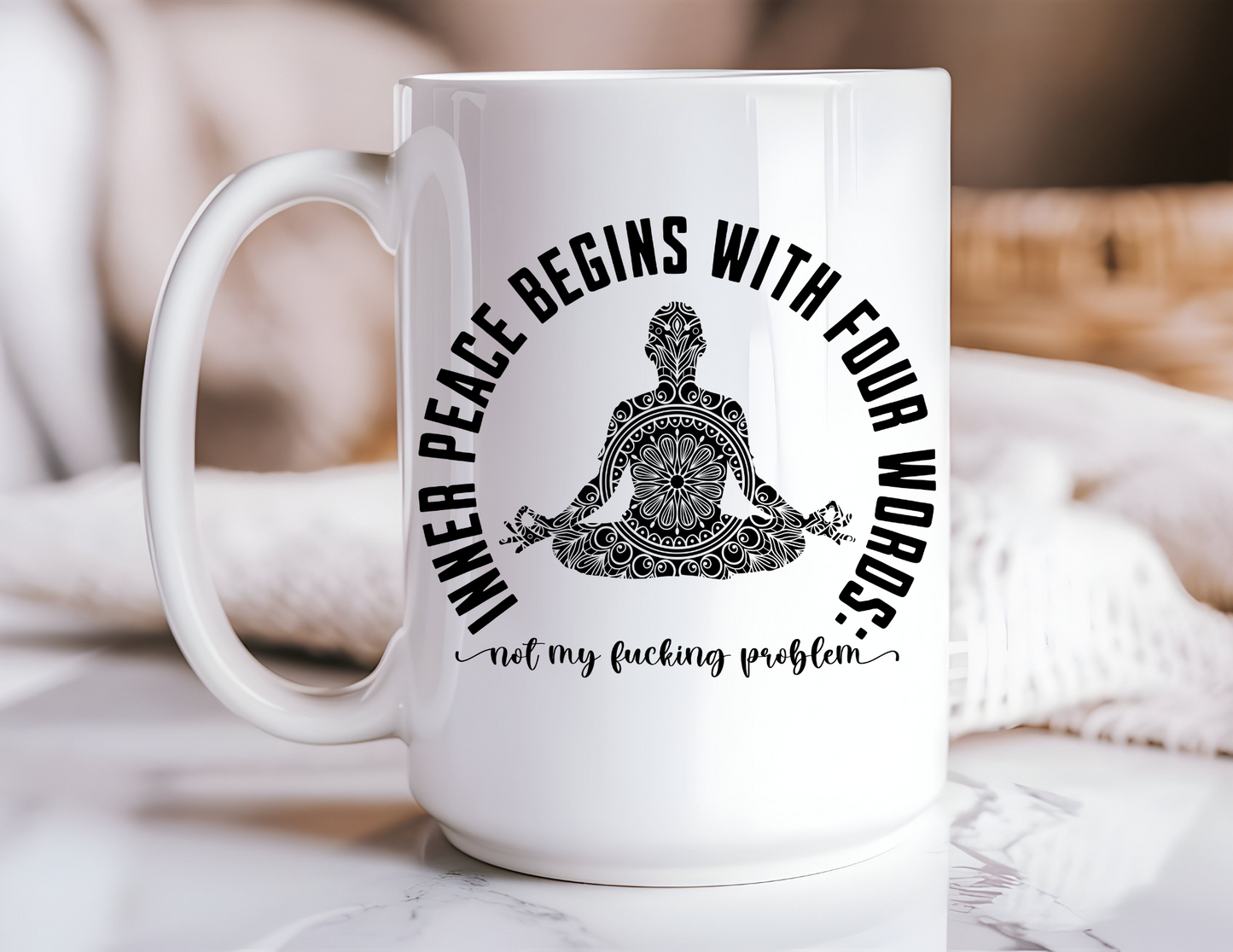 15oz Ceramic Mug -Inner Peace #1
