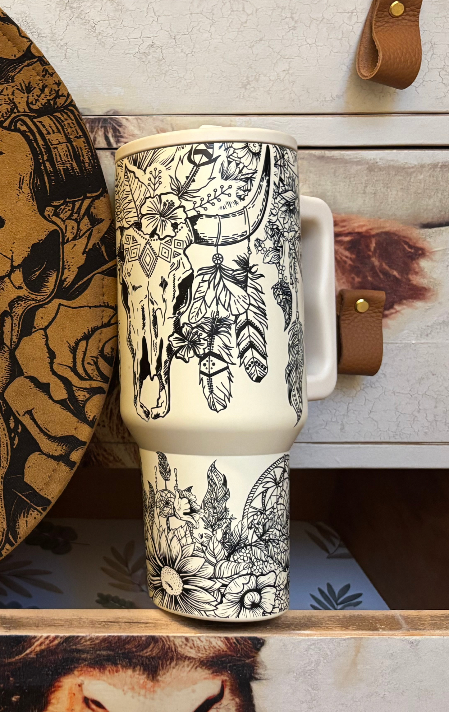 40oz  Boho Tumbler