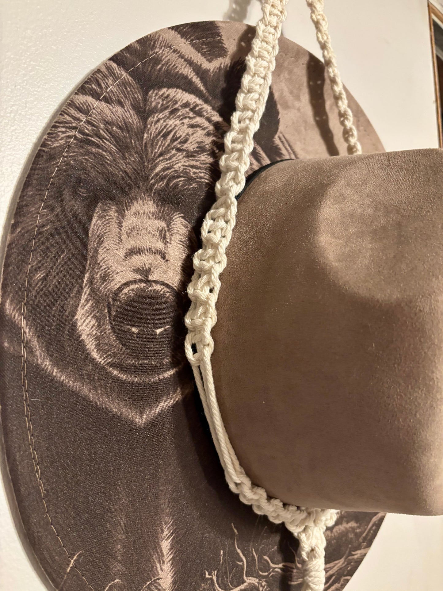 Macrame Hat Hanger- Diamonds