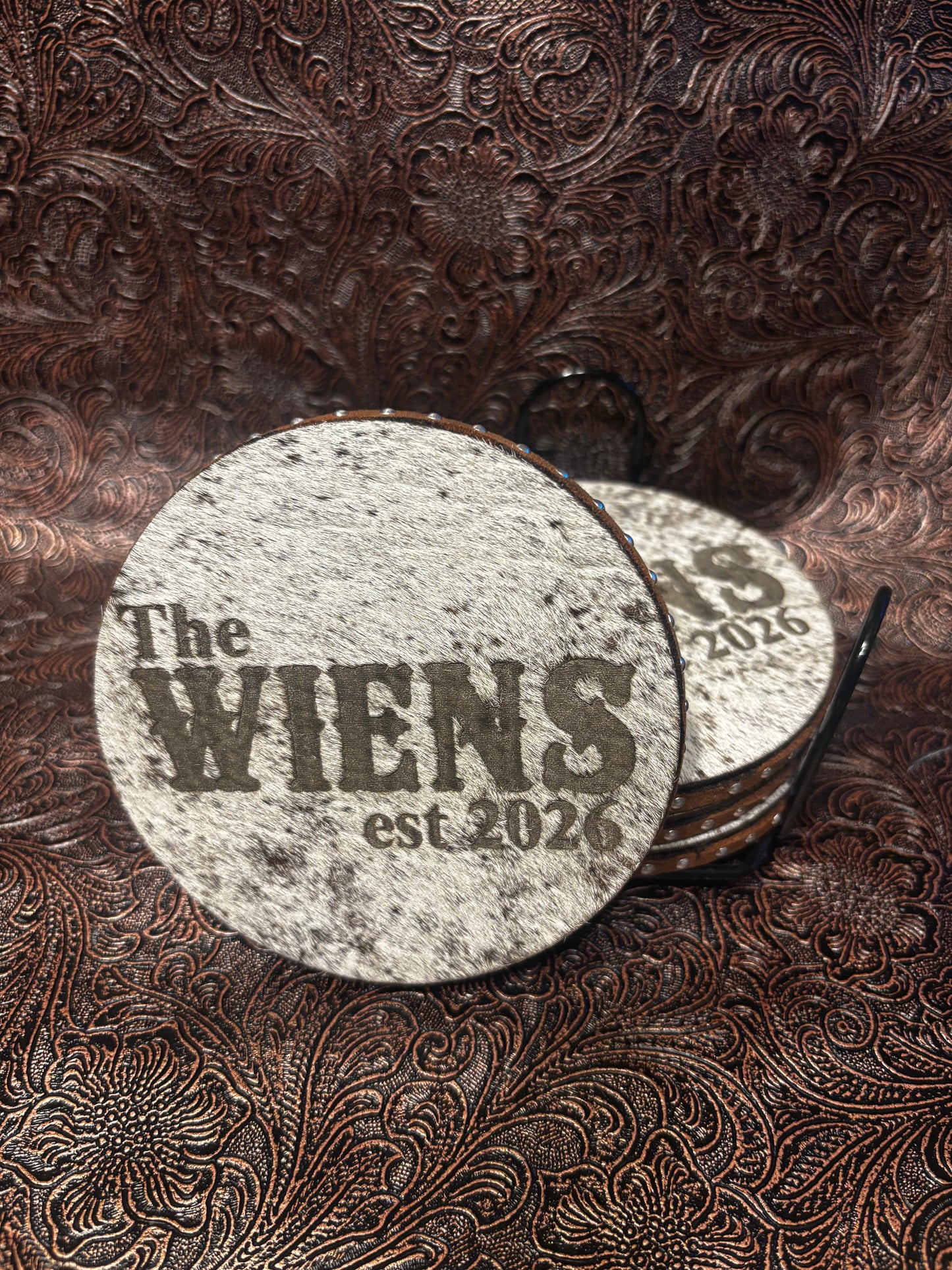 Personalized Engraved Coaster Set