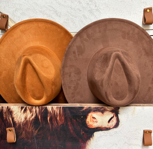 Custom Design - wide brim fedora hat