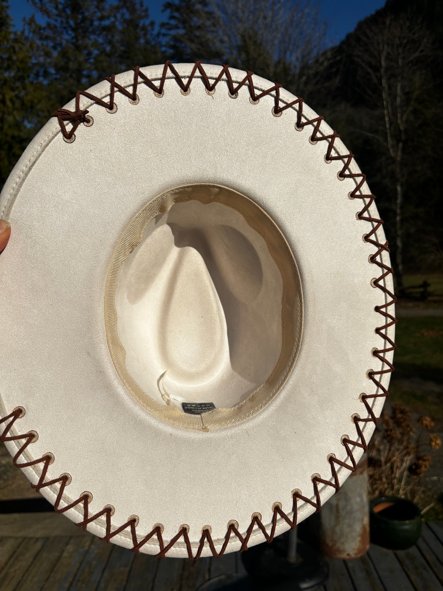 Love Her But Leave Her Wild- wide brim fedora hat