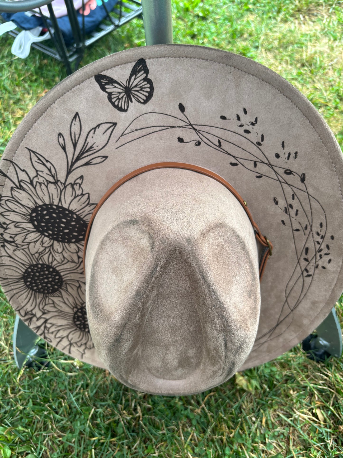 Highland Coos II- wide brim fedora hat