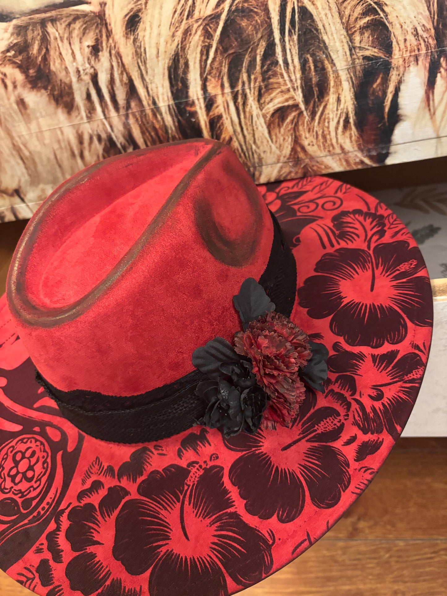 I Am The Storm- wide brim fedora hat