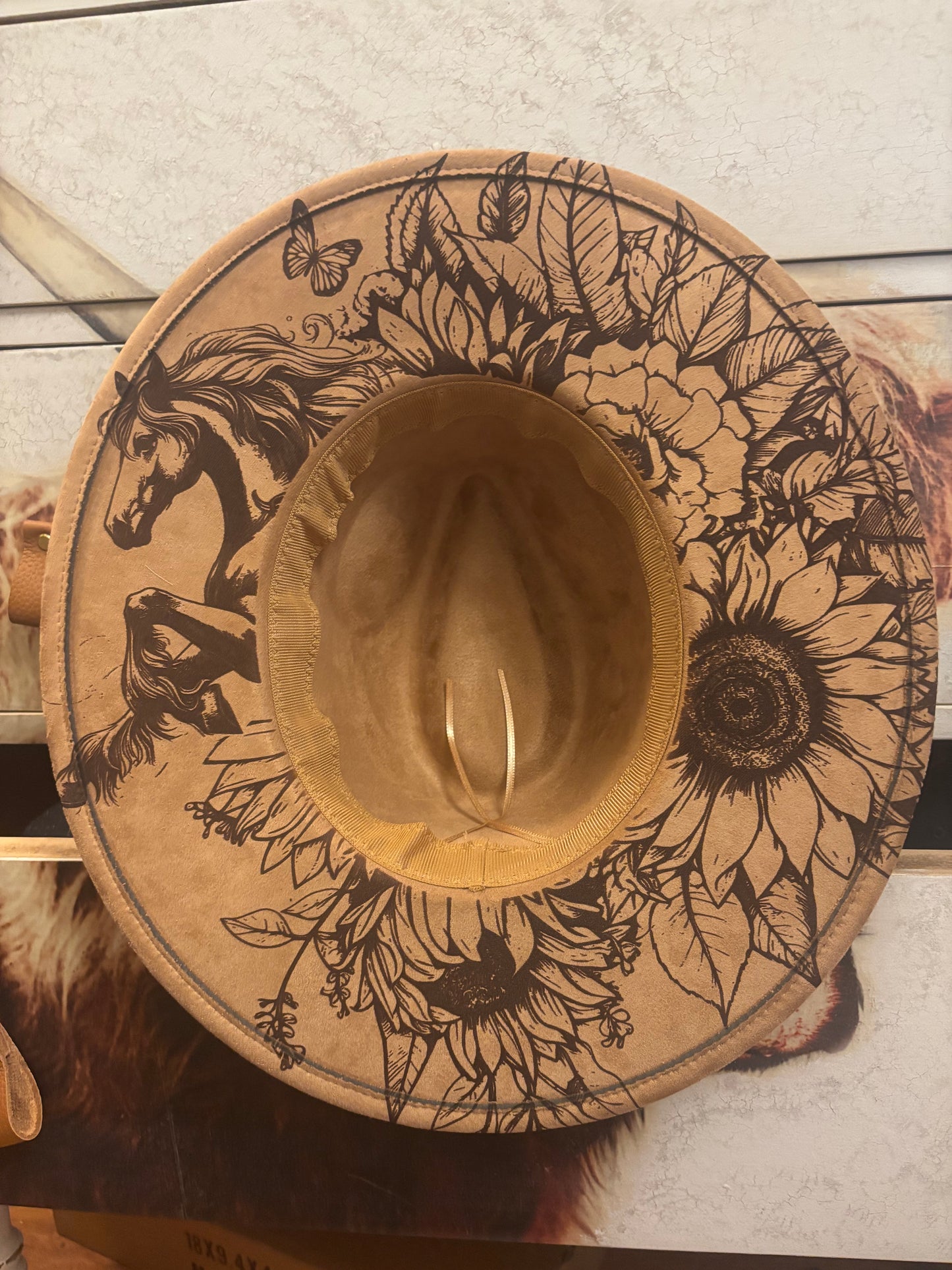 Fire Horse- wide brim fedora hat